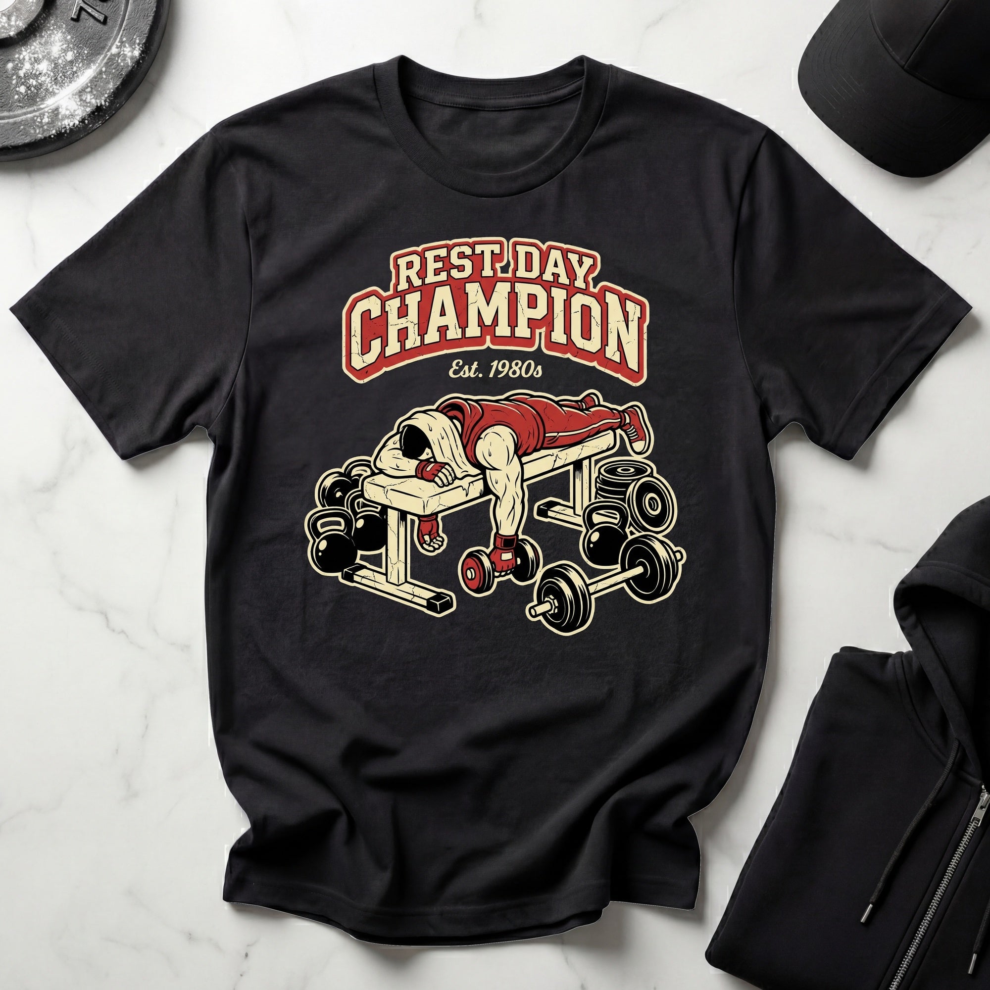 Rest Day Champion Gym T-Shirt