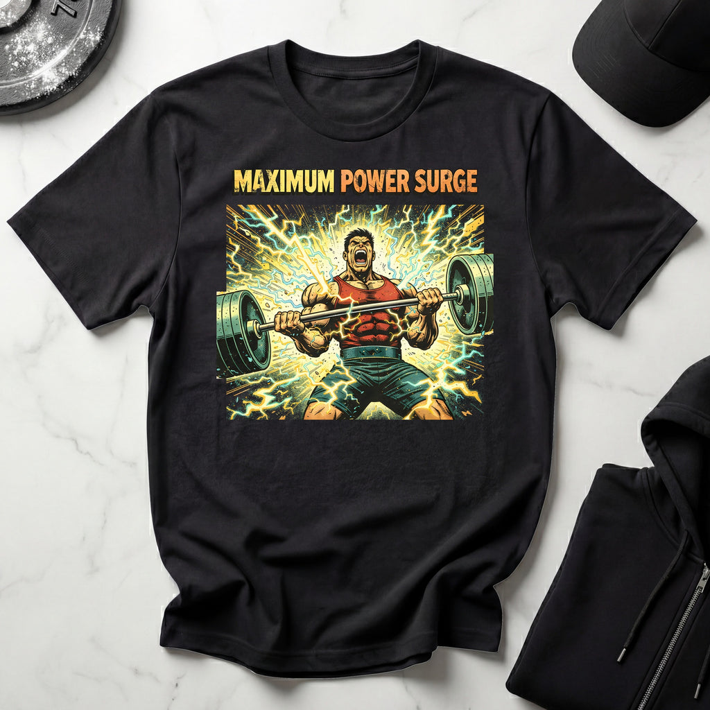 Retro Comic Maximum Power Surge Gymwear T-Shirt