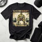 Retro Comic Monster Deadlift Gymwear T-Shirt