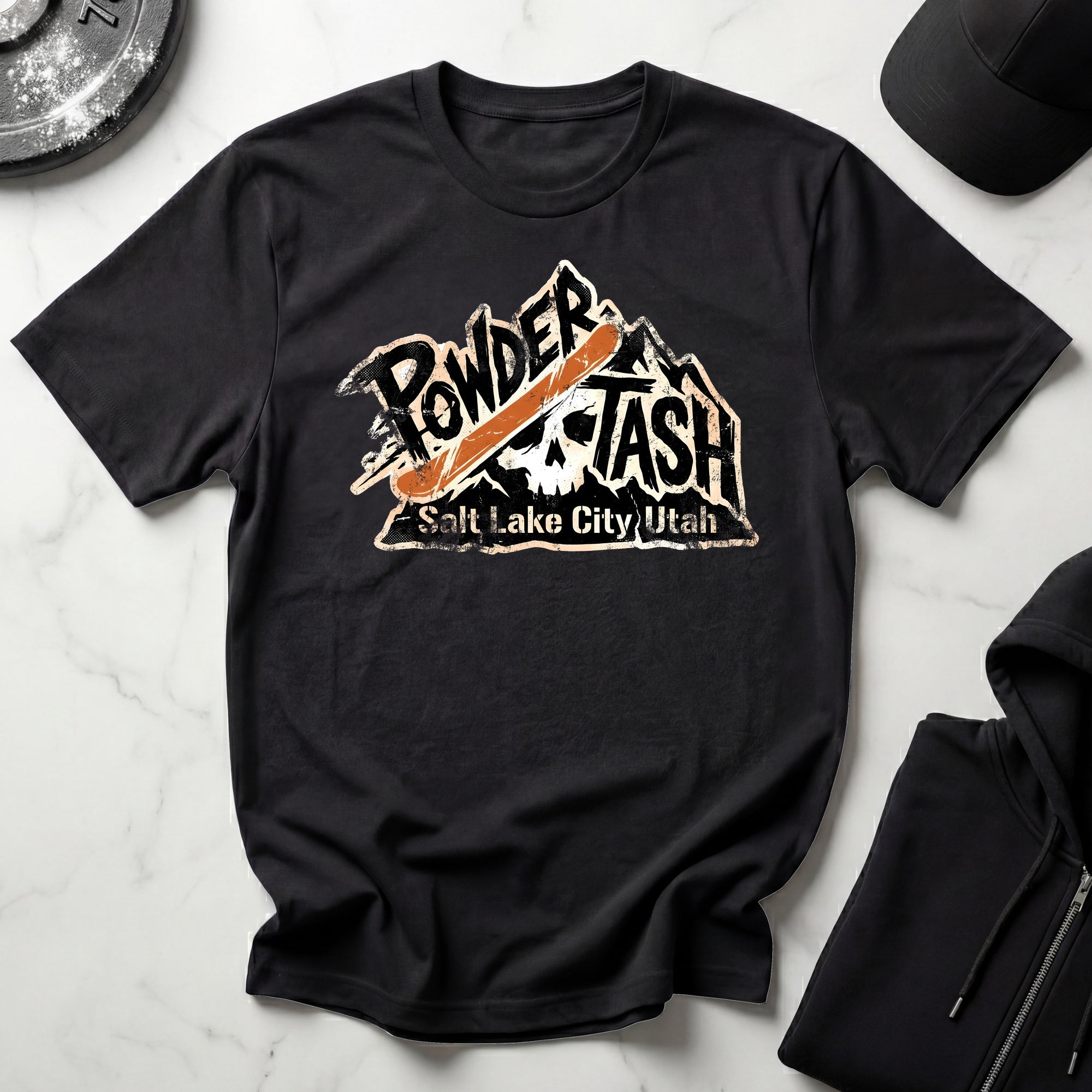 Salt Lake City Powder Stash Snowboarding T-Shir