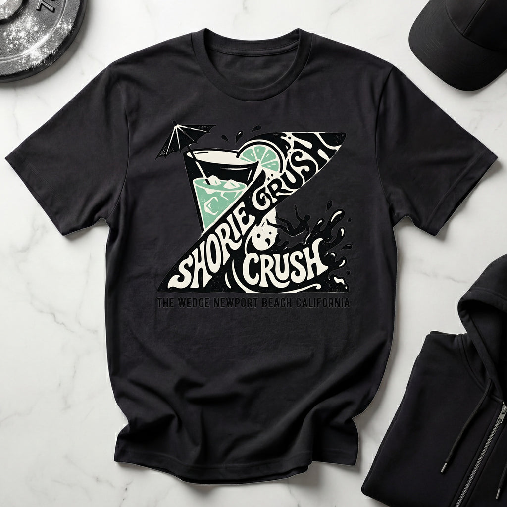 Shorie Crush The Wedge Surf Designer T-Shirt