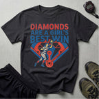 Softball Diamonds Girls Are Best Win Gym T-Shirt