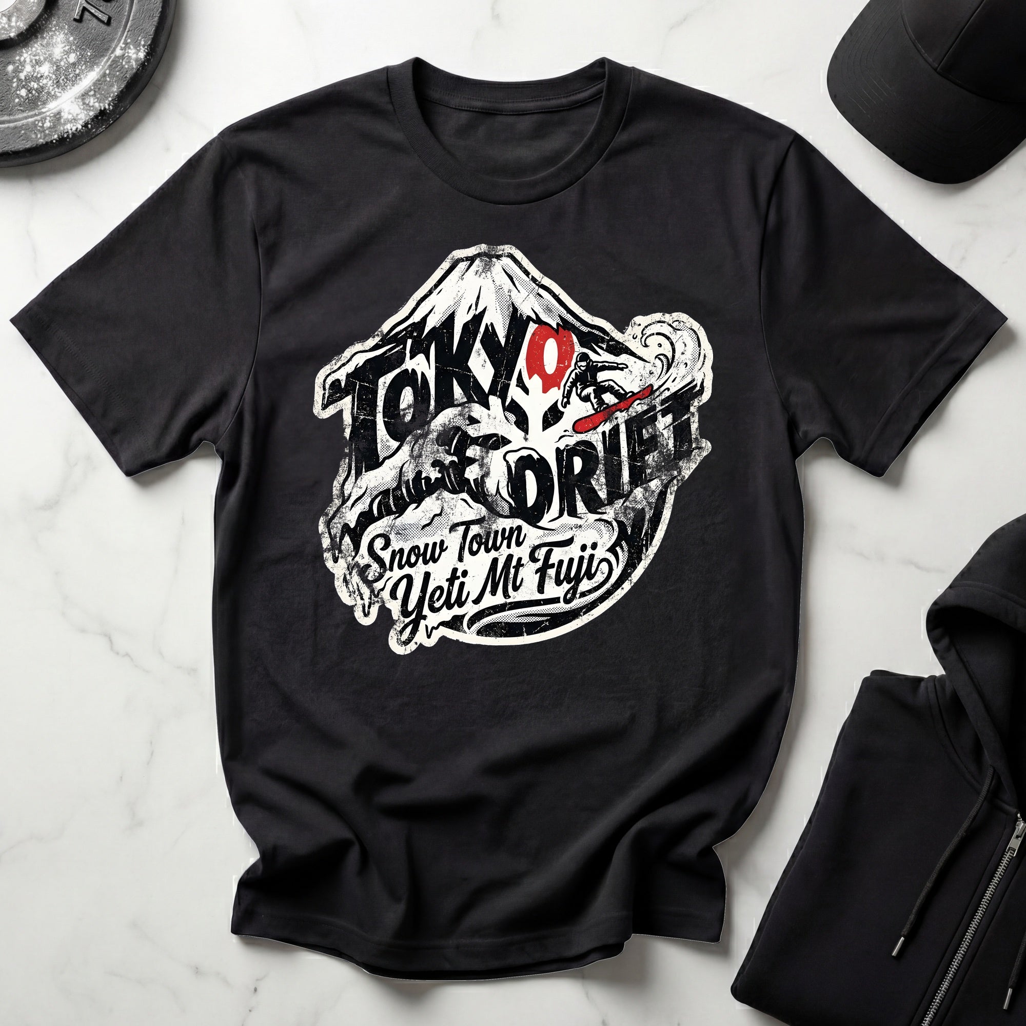 Mt Fuji Drift Snowboarding T-Shirt