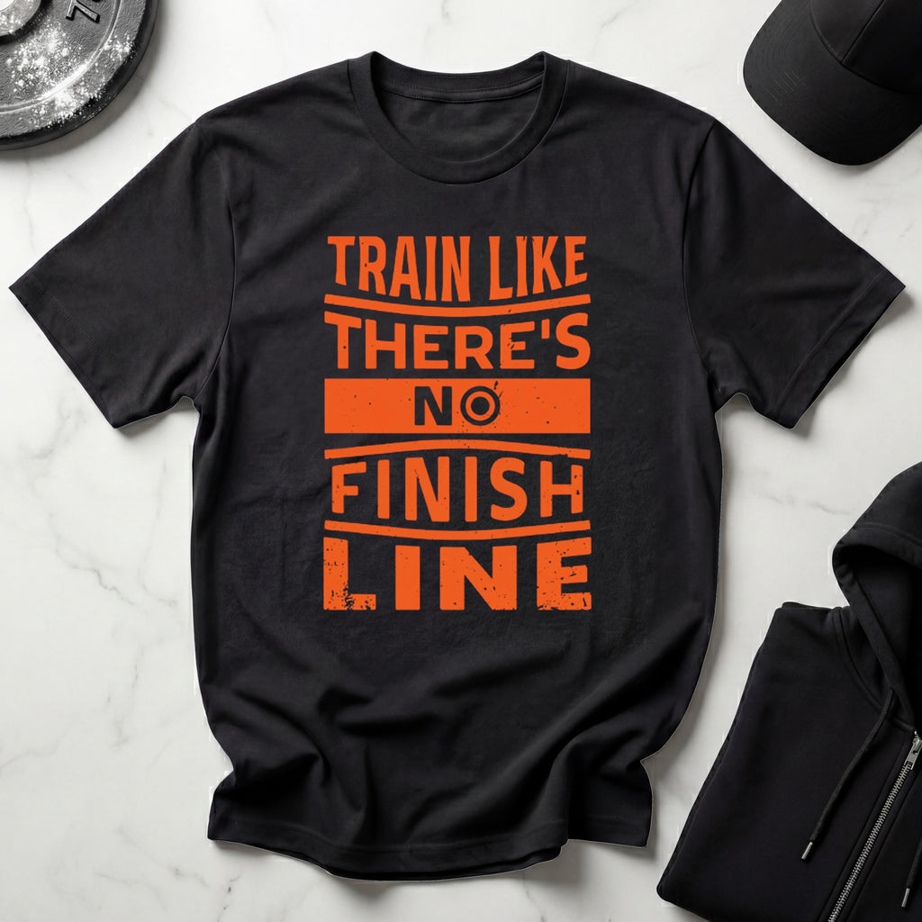 Train Like Theres No Finish Line Gym T-Shirt