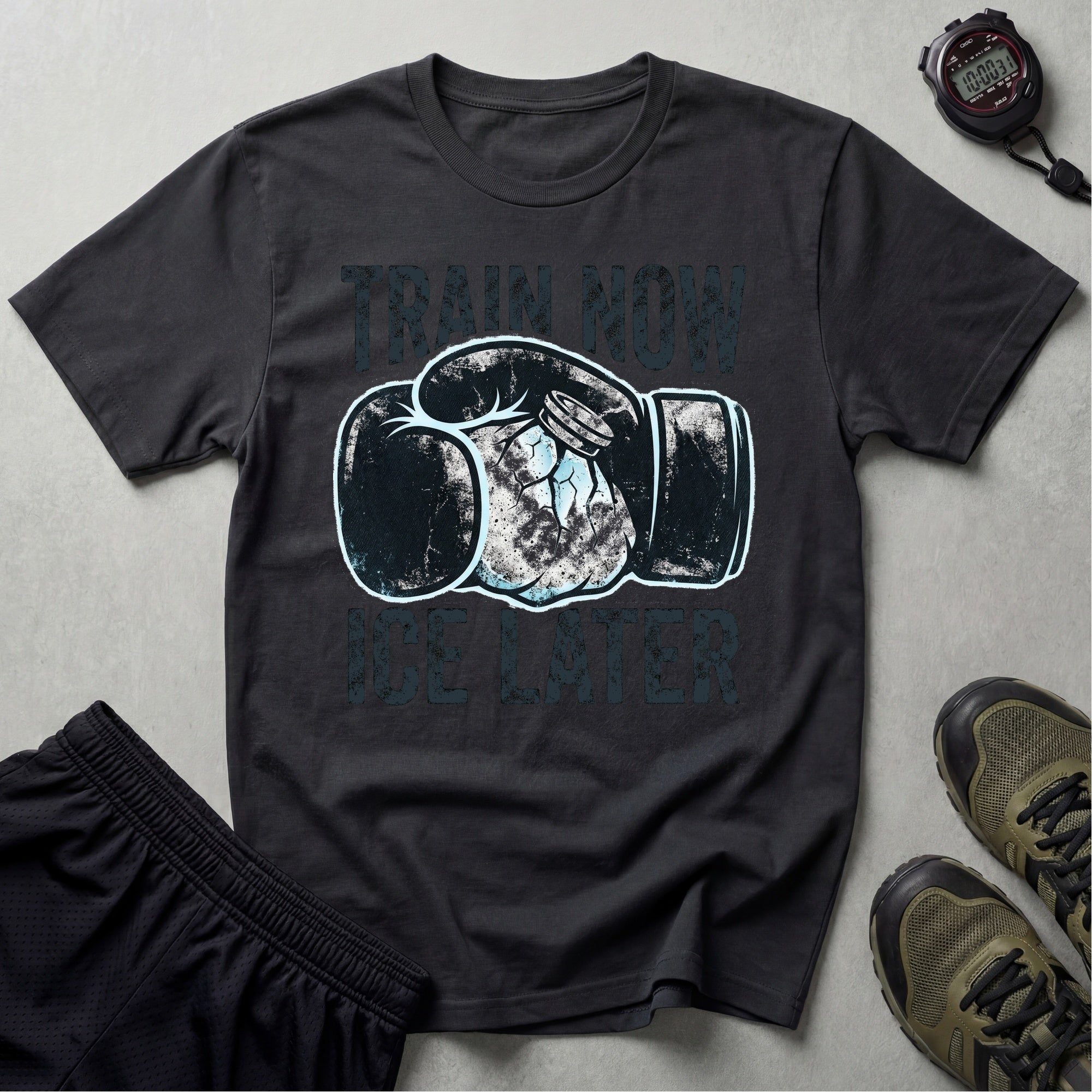Train Now Ice Later Boxing Gym T-Shirt