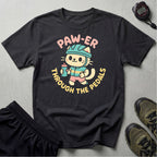 Cycling Cat Illustration T-Shirt