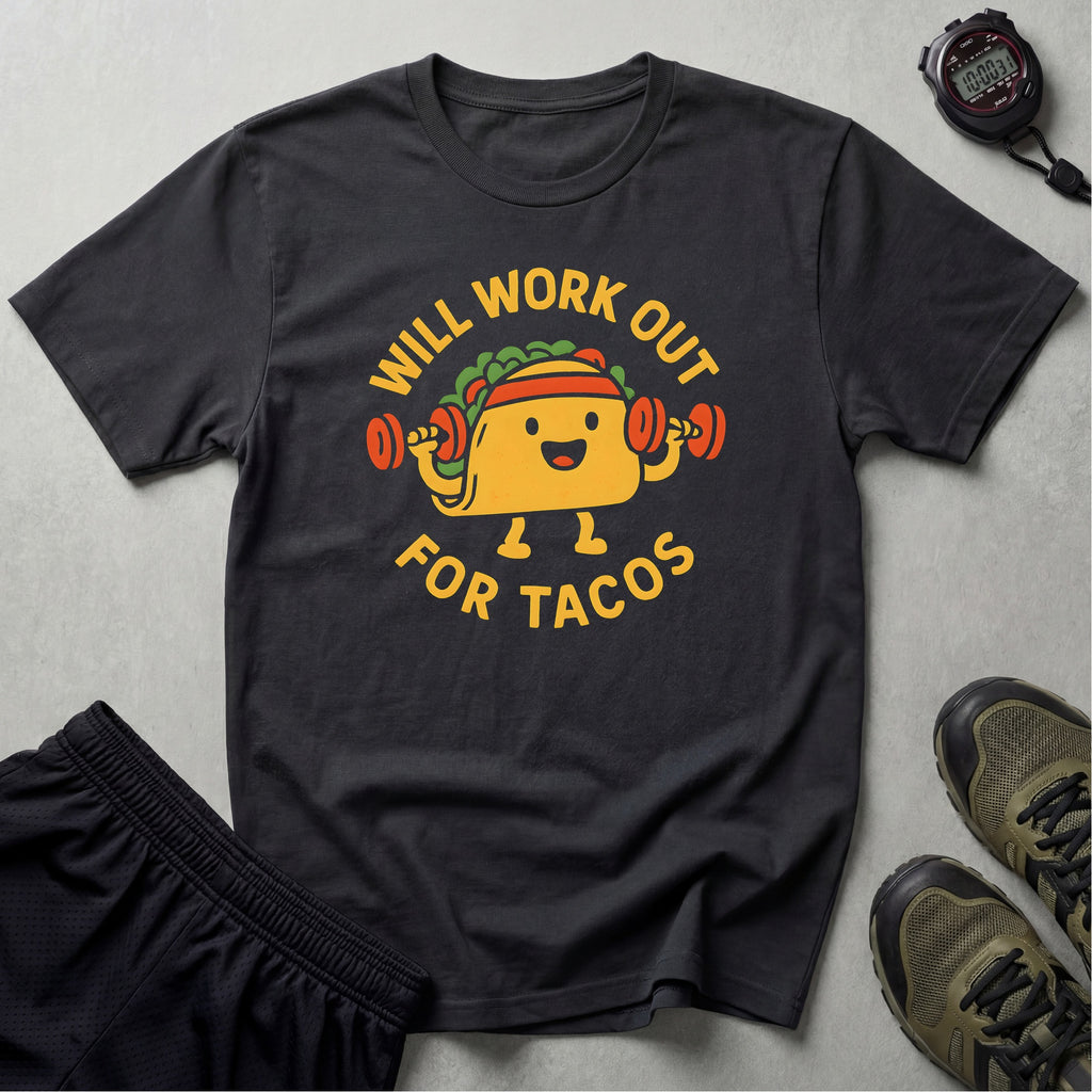 Taco Weightlifting Mascot T-Shirt
