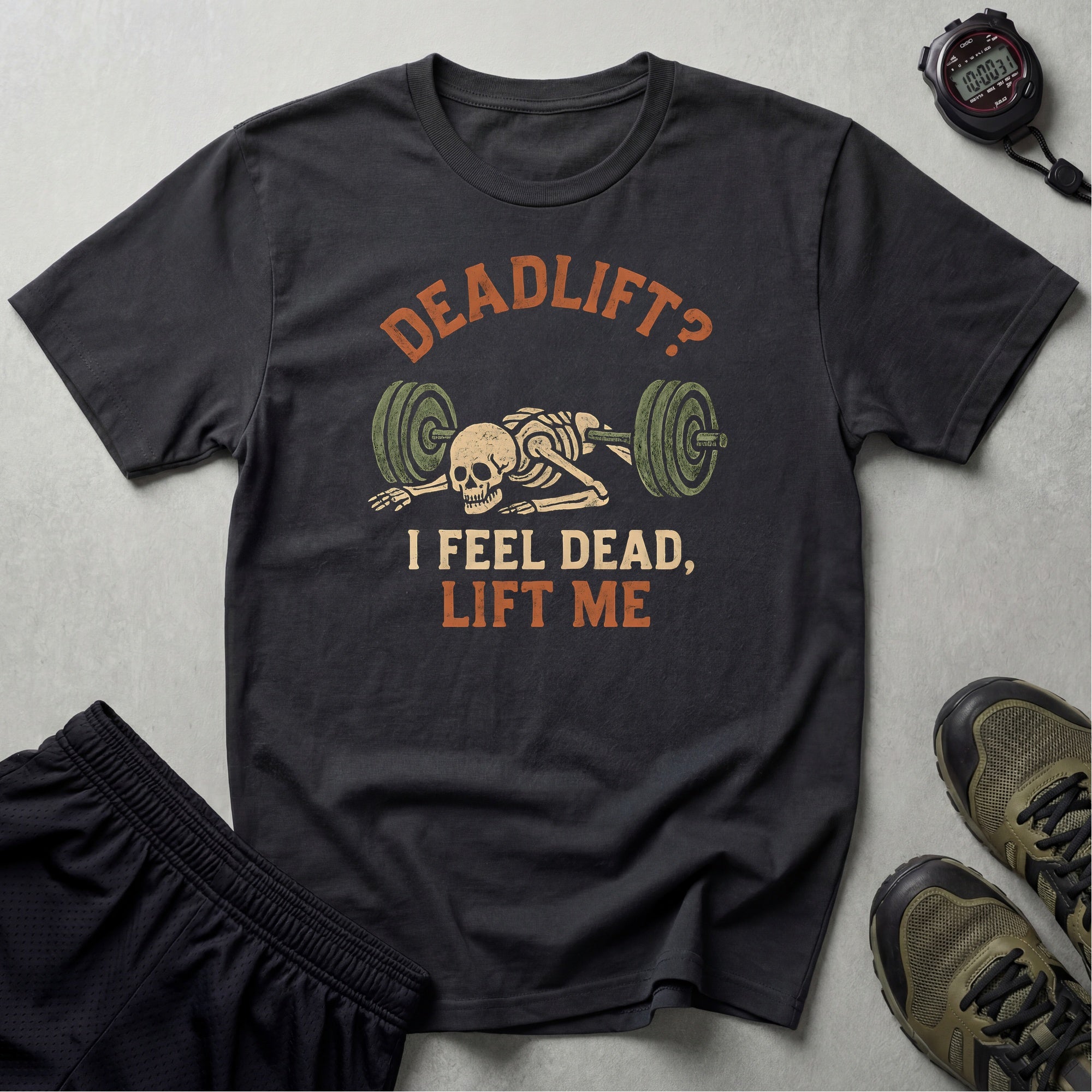 Deadlift Skeleton Meme T-Shirt