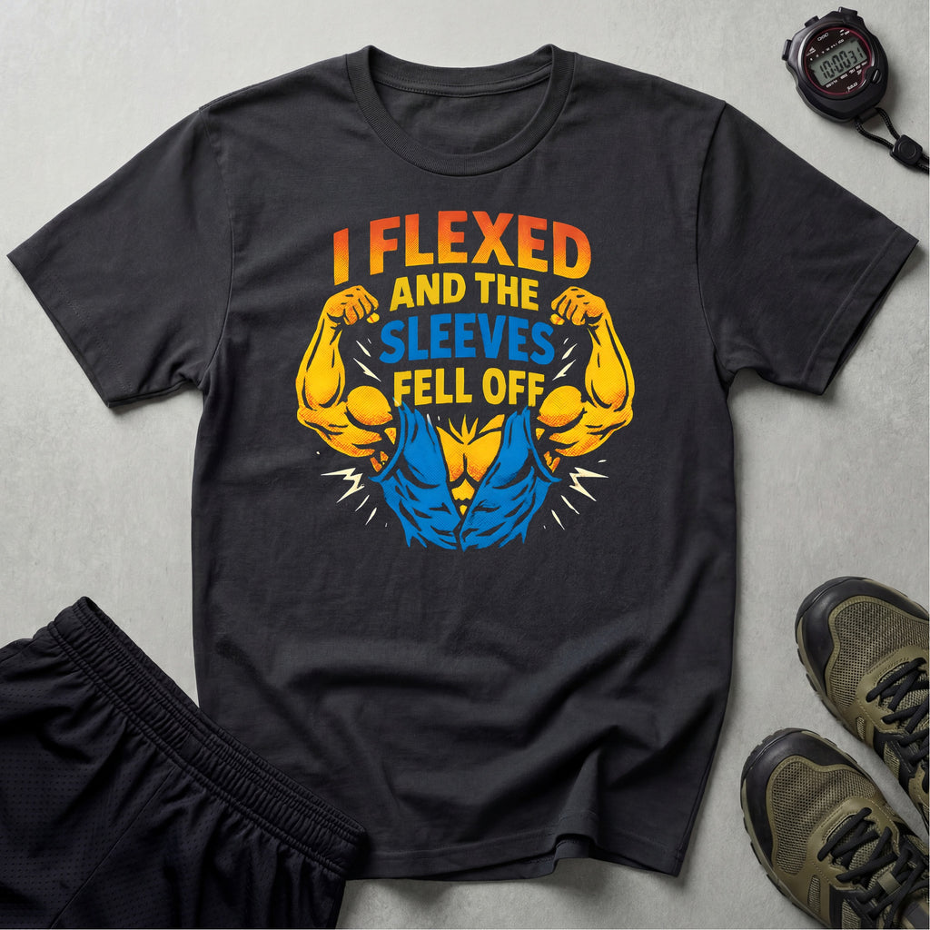 Flexed Arms Sleeves Off T-Shirt