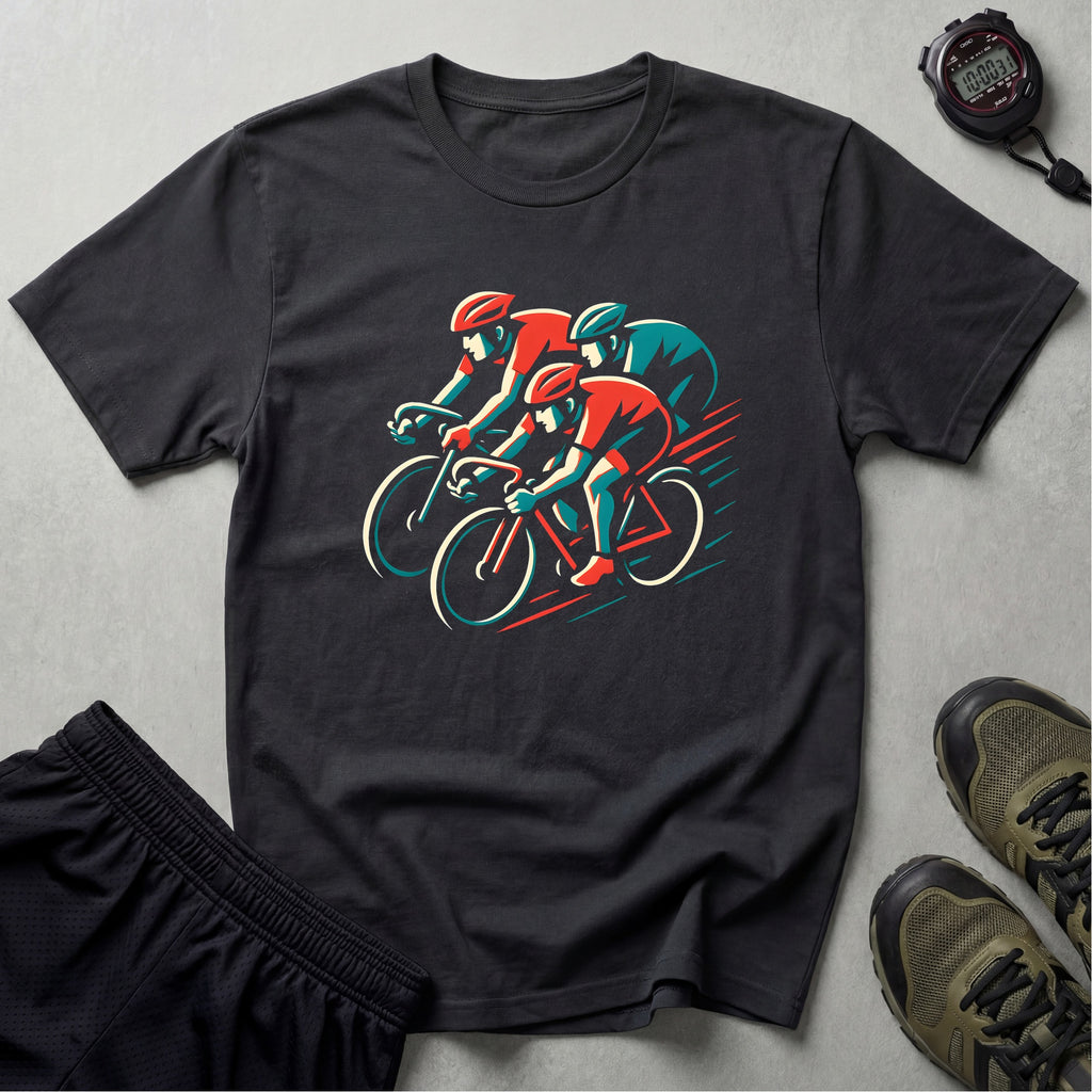 Cyclists Racing Scene T-Shirt