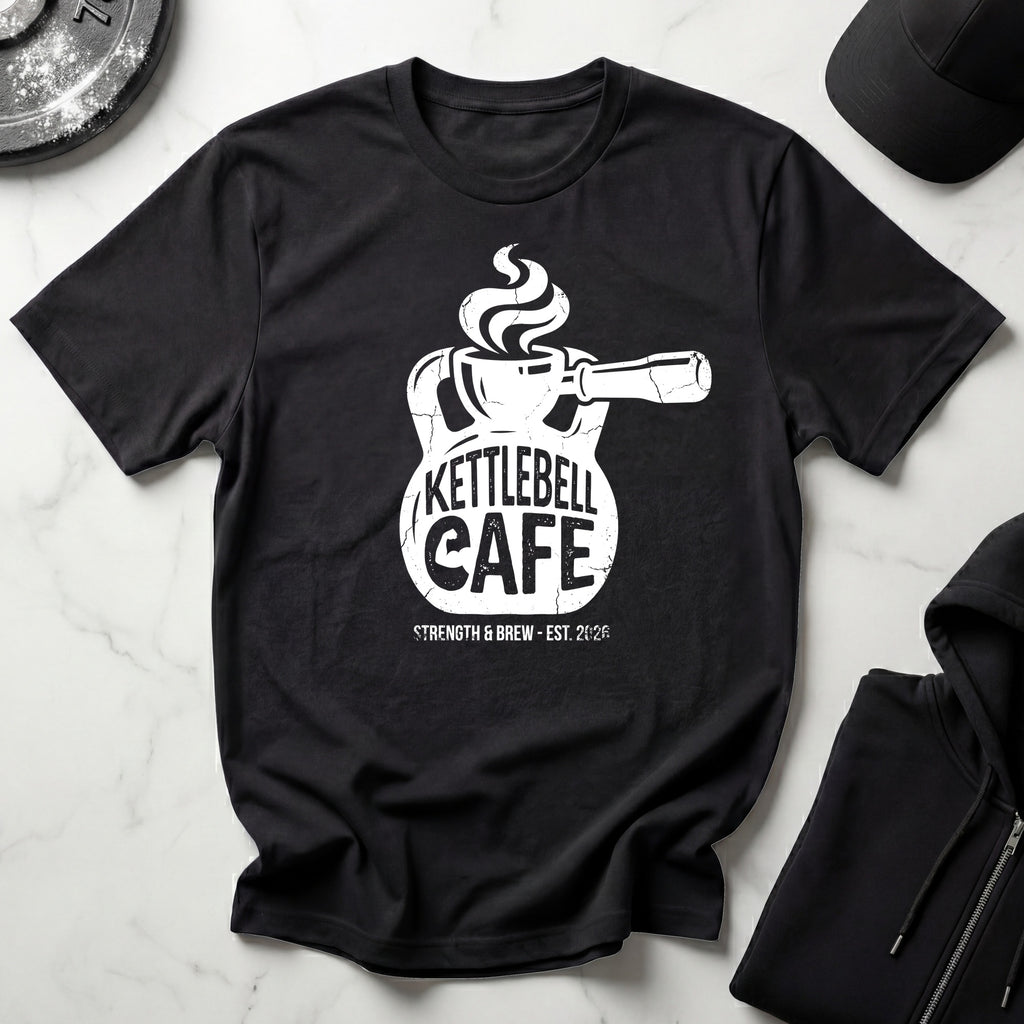 Kettlebell Cafe Designer Vintage Gymwear T-Shirt