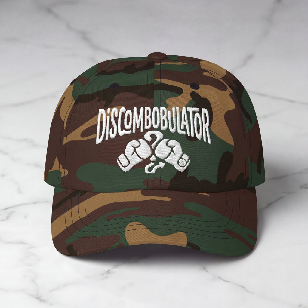 Discombobulator Camo Dad Cap - Embroidered Trucker Hat