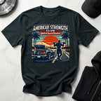 Amercan Strength Club Train Hard Gymwear T-Shirt