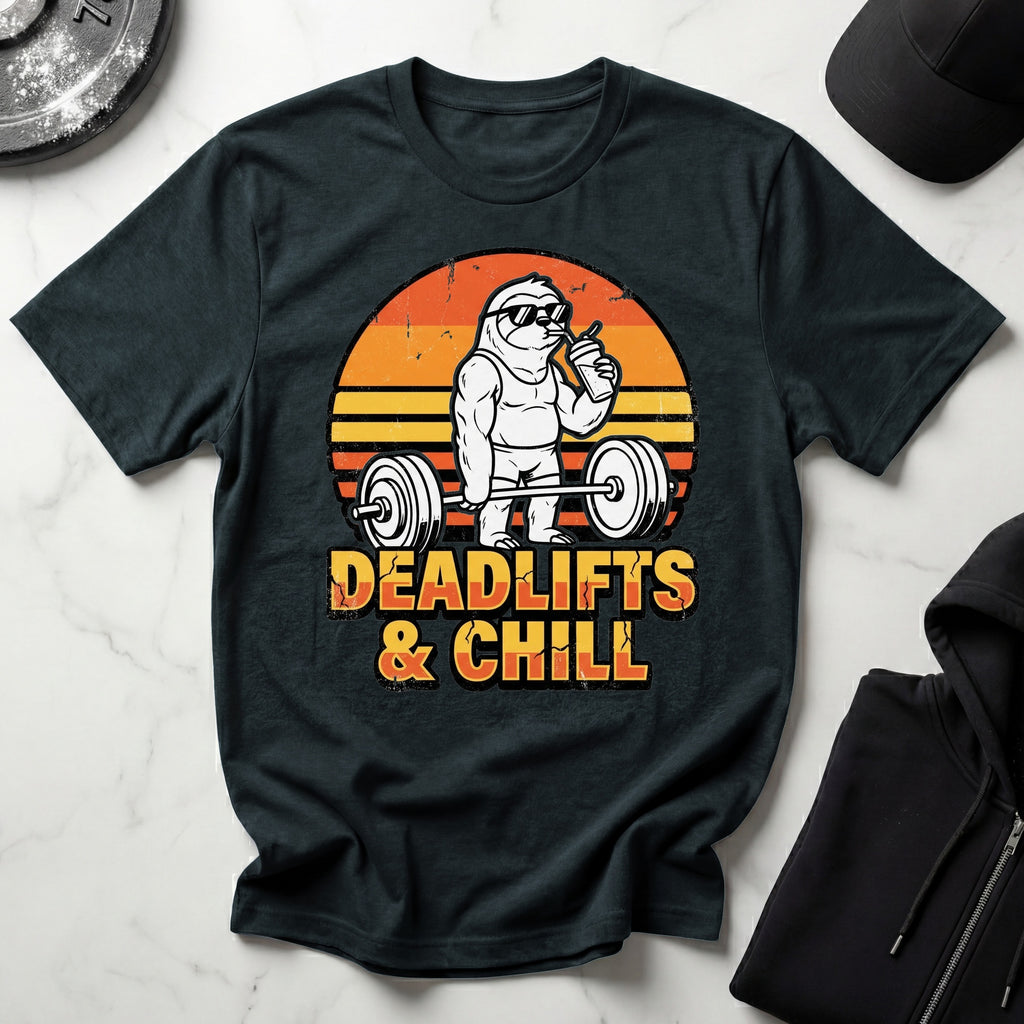 Deadlifts and Chill Gym T-Shirt