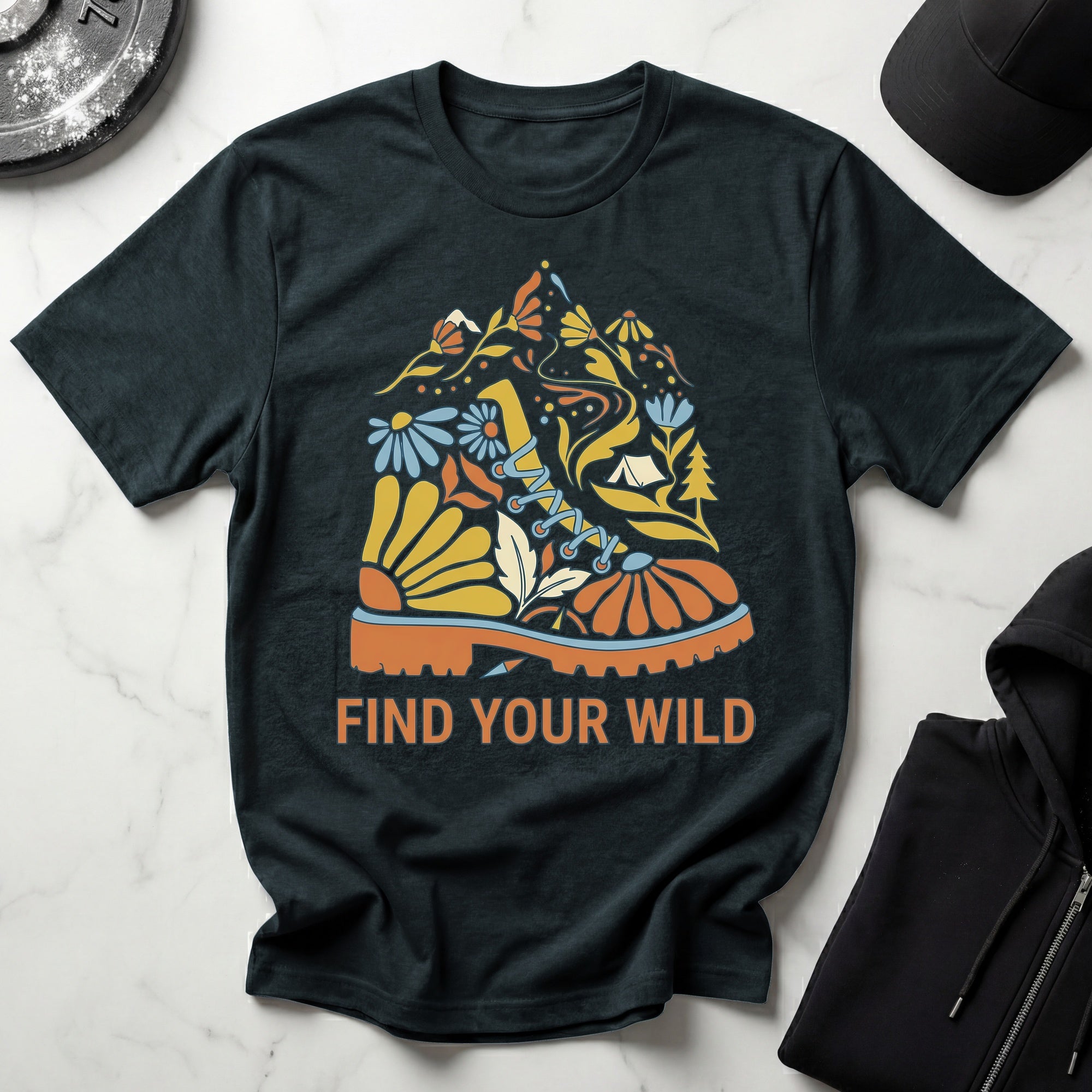 Retro Hiking Vintage Gym T-Shirt