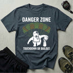Gridiron Danger Zone Touchdown or Bail Gym T-Shirt