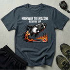 Gridiron Highway To Endzone Revvin Up Gym T-Shirt