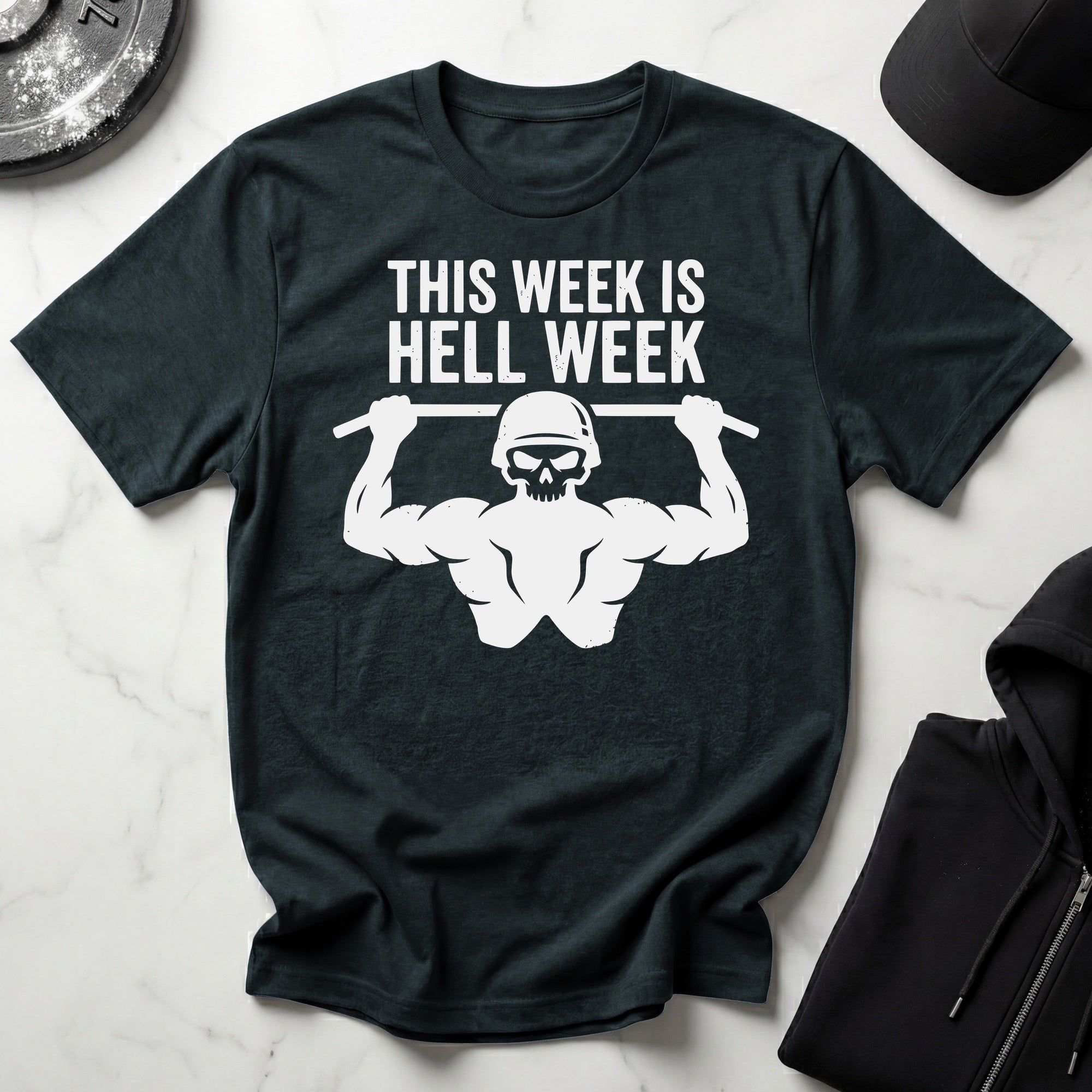 This Week Is Hell Week Dark Gym T-Shirt