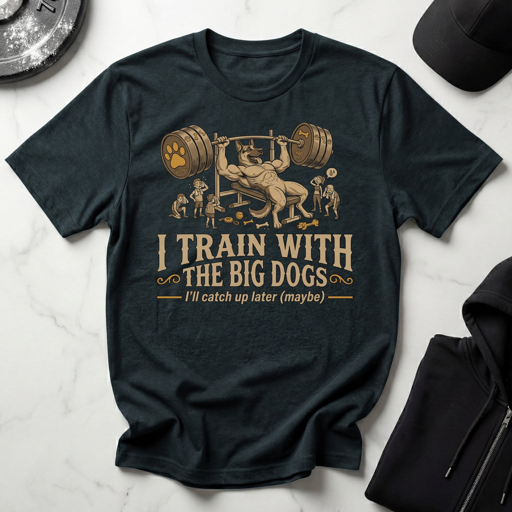I Train With The Big Dogs Gym T-Shirt