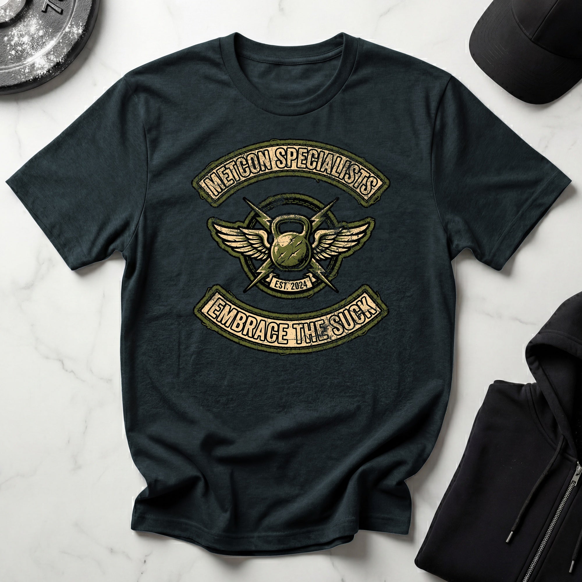 METCON SPECIALISTS Embrace The Suck Vintage Gym T-Shirt