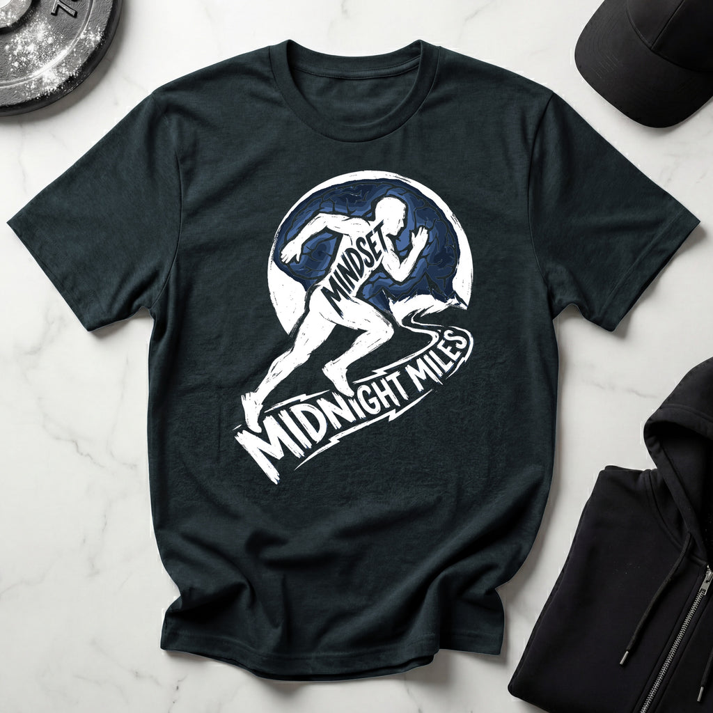 Midnight Miles Marathon Mindset Gymwear T-Shirt