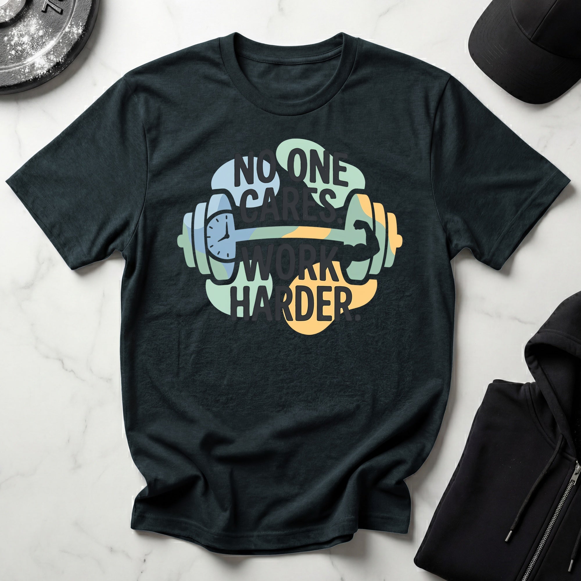 No One Cares Work Harder Gym T-Shirt