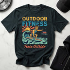 Outdoor Fitness Train Outside Gymwear T-Shirt
