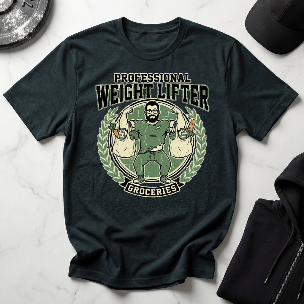 Professional Weight Lifter Groceries Gym T-Shirt