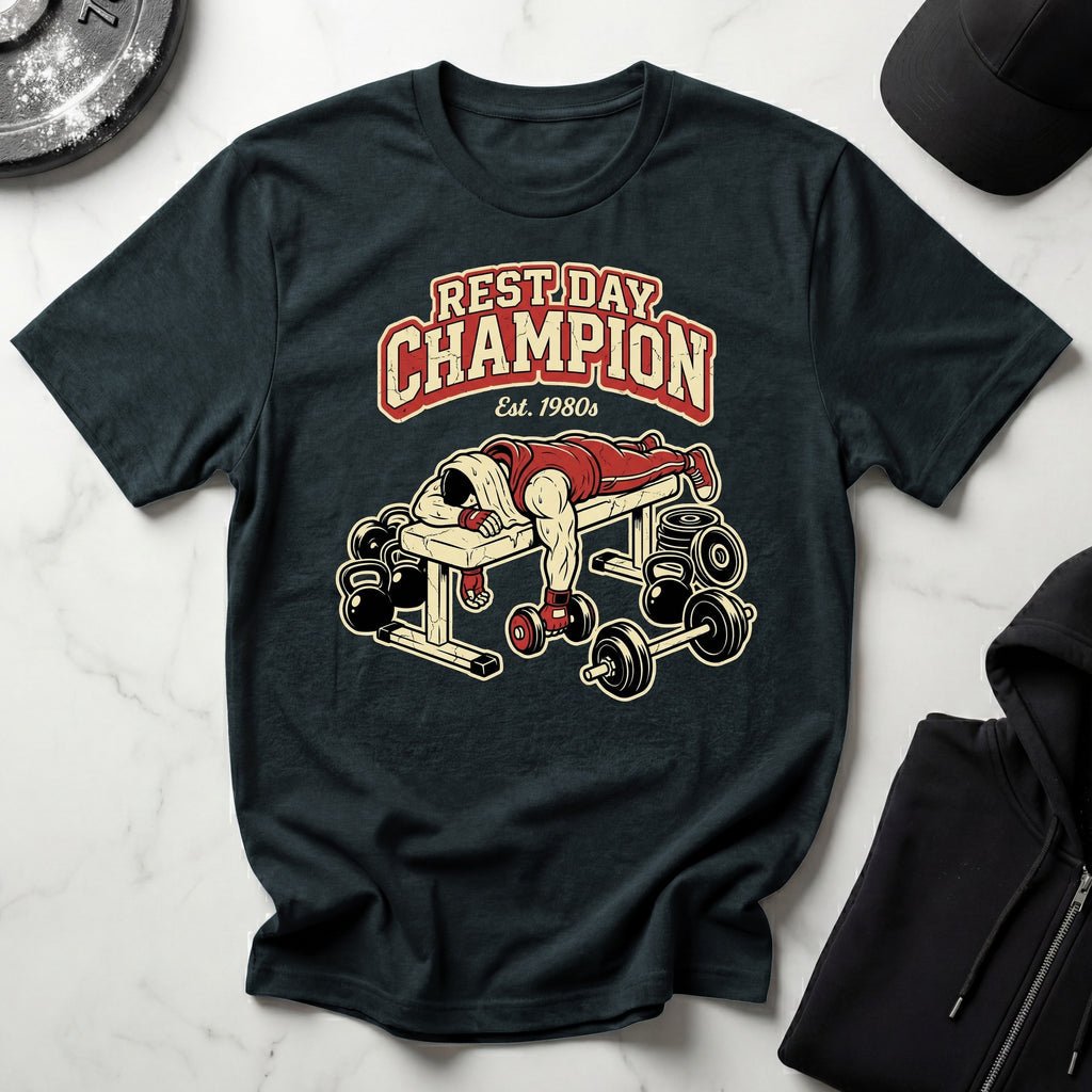 Rest Day Champion Gym T-Shirt