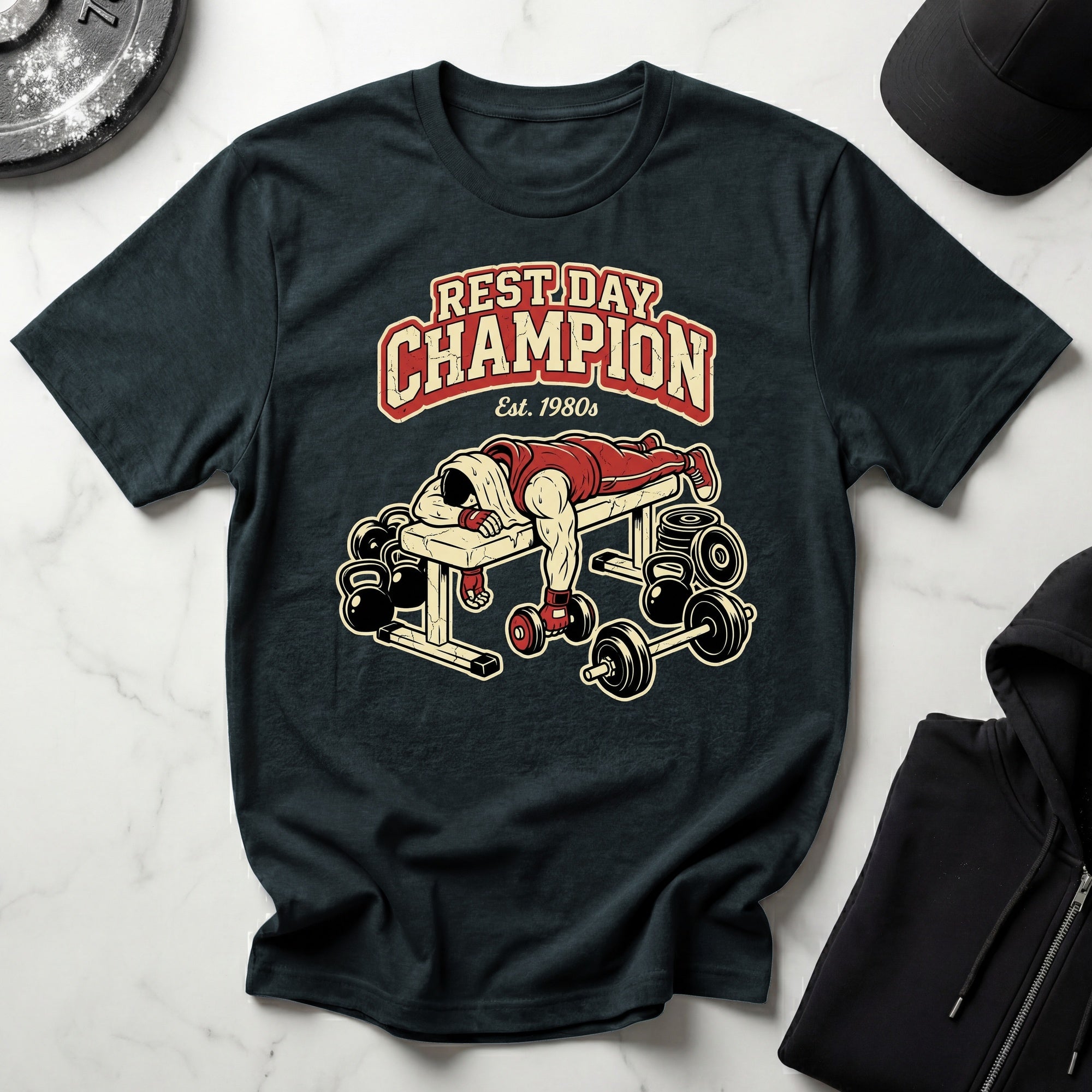 Rest Day Champion Gym T-Shirt