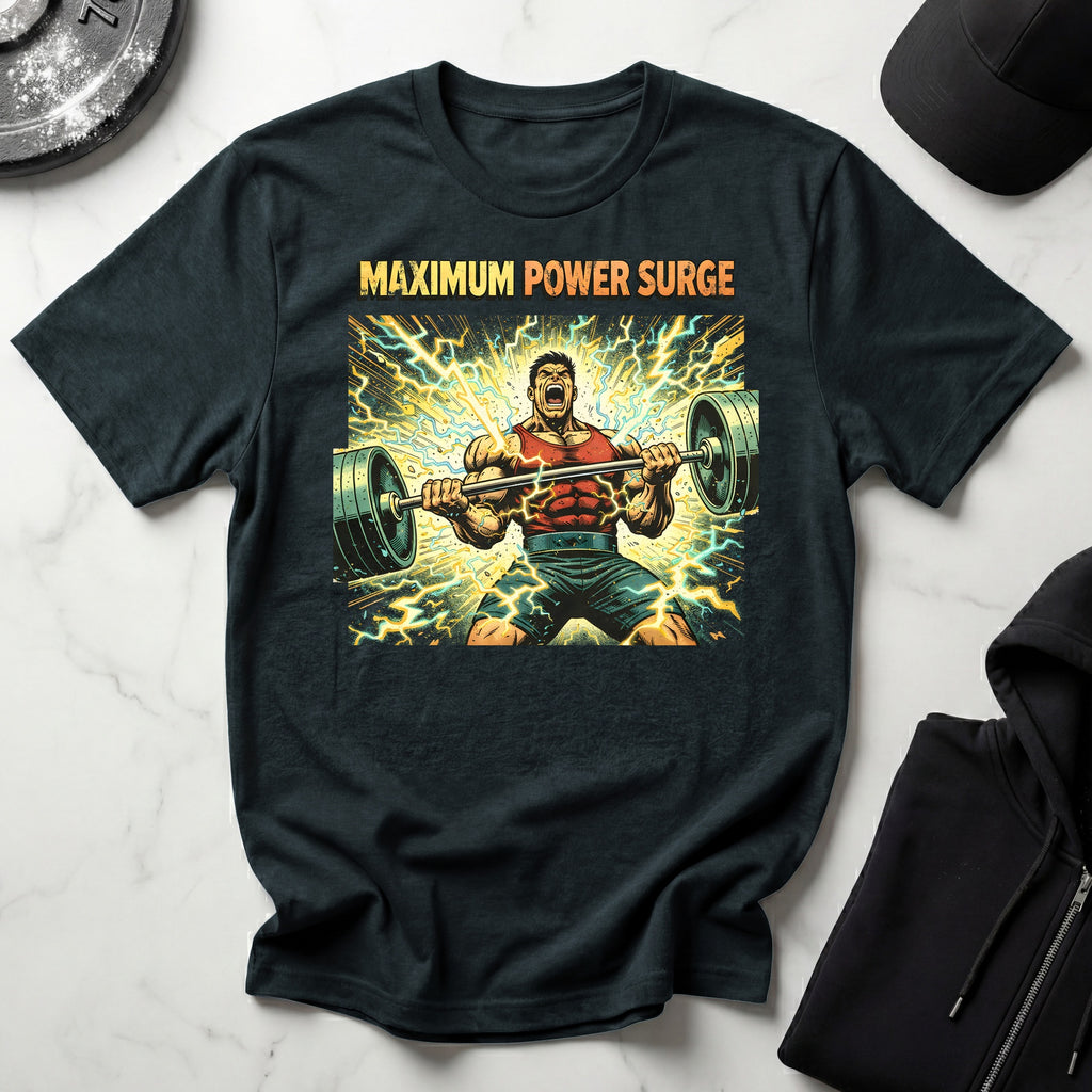 Retro Comic Maximum Power Surge Gymwear T-Shirt
