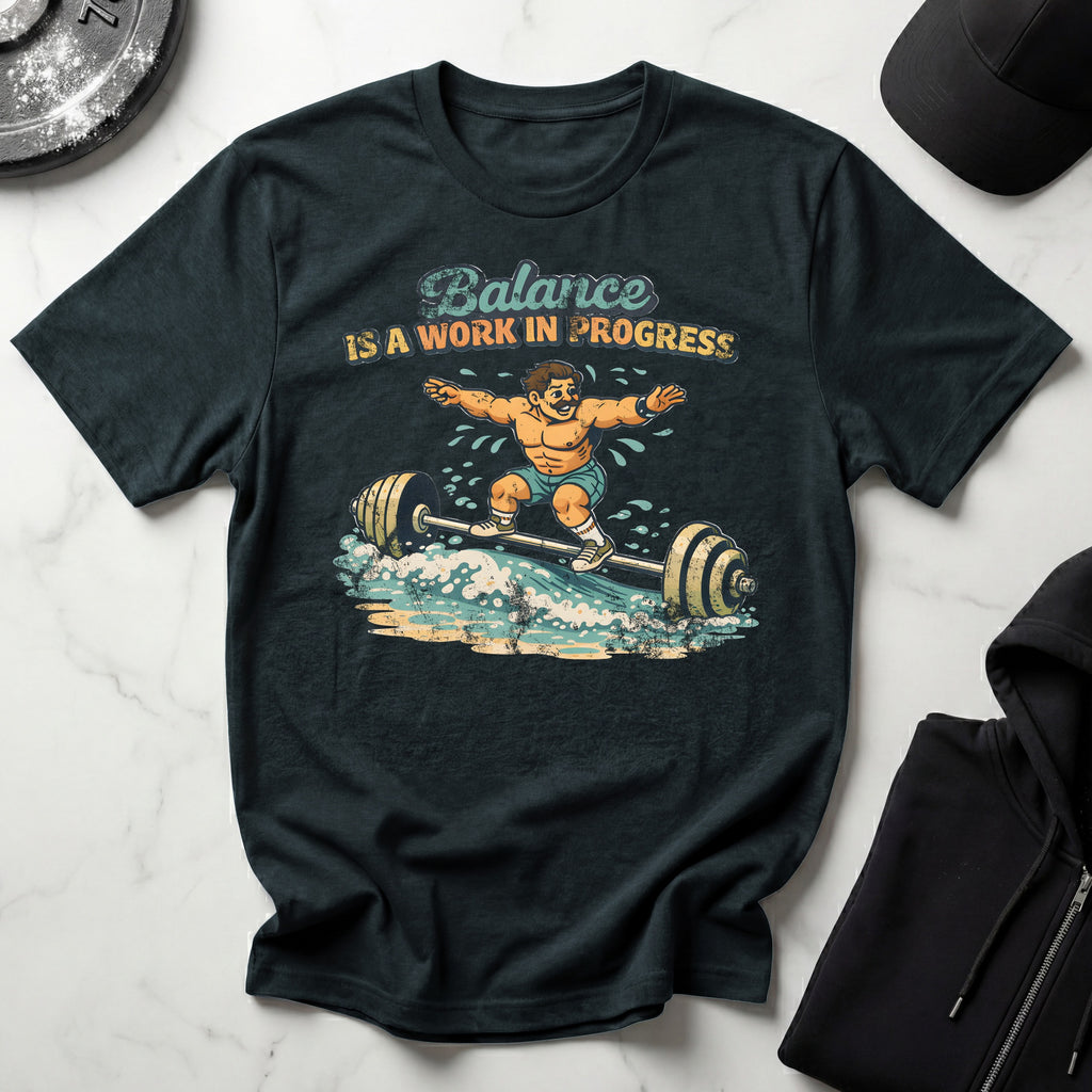 Retro Venice Balance In Progress Gymwear T-Shirt