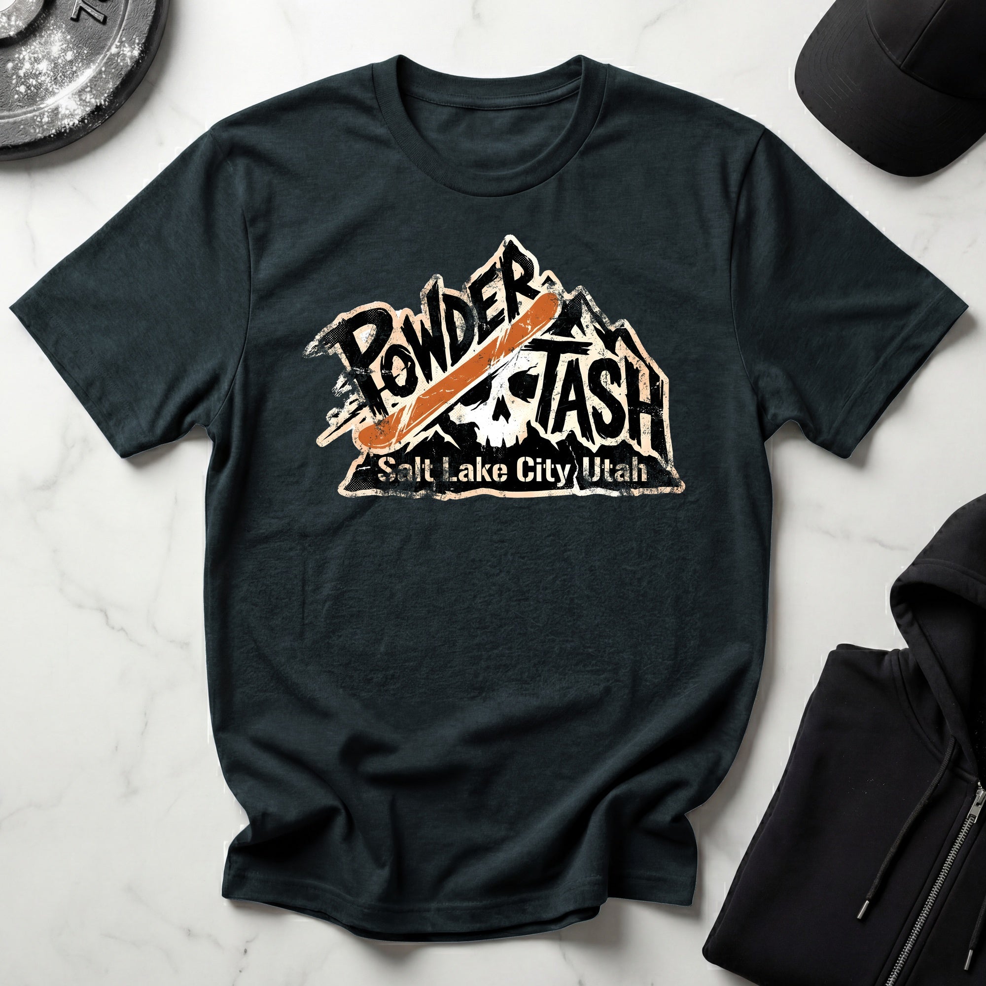 Salt Lake City Powder Stash Snowboarding T-Shir