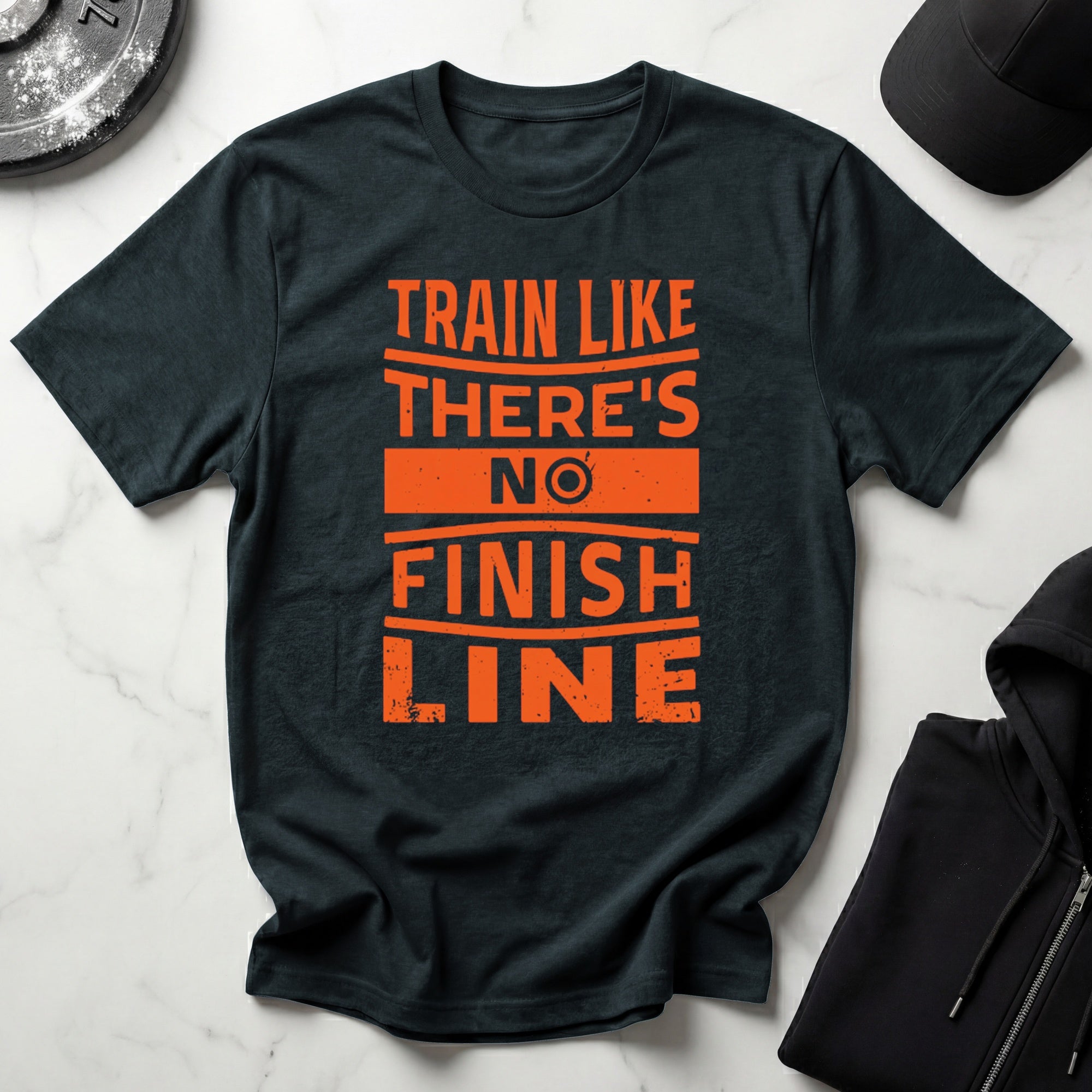 Train Like Theres No Finish Line Gym T-Shirt