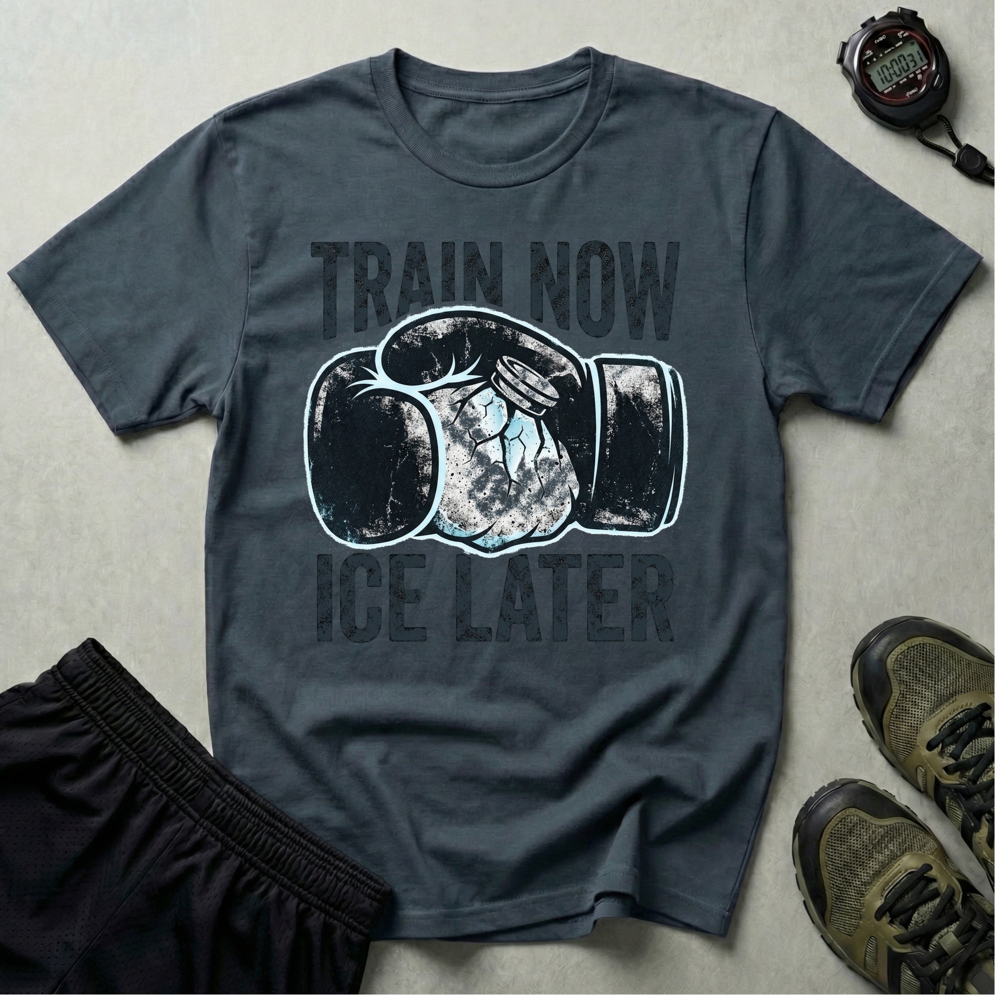 Train Now Ice Later Boxing Gym T-Shirt