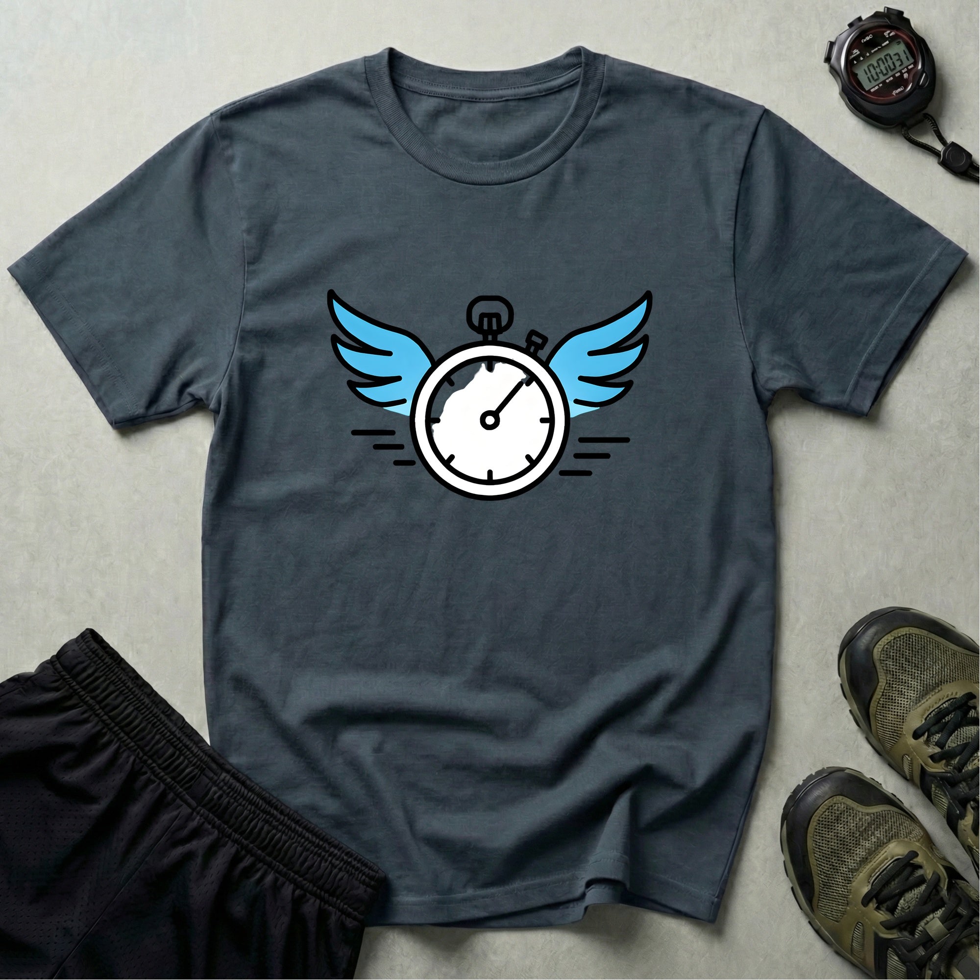 Clock with Wings T-Shirt