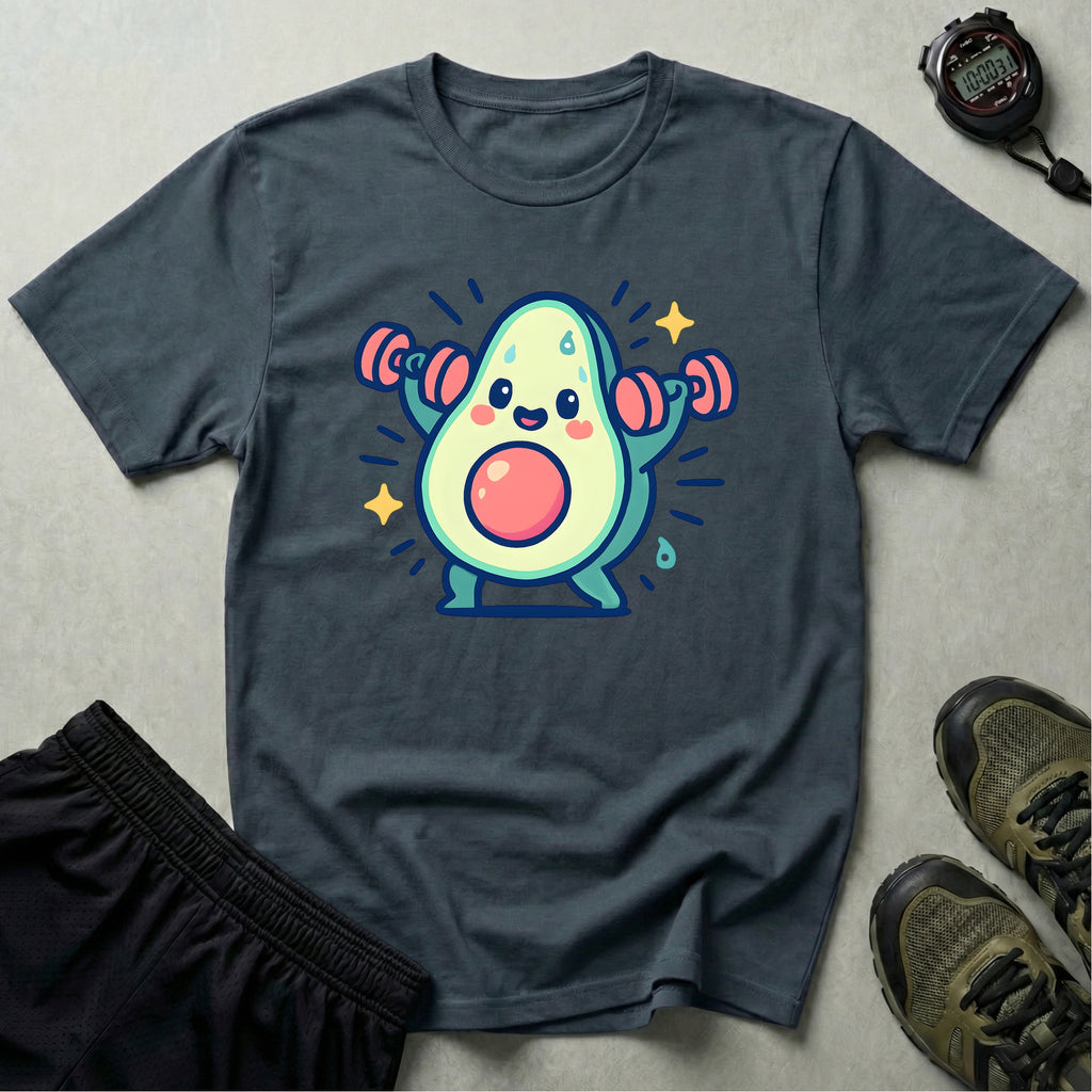 Avocado Lifting Weights T-Shirt