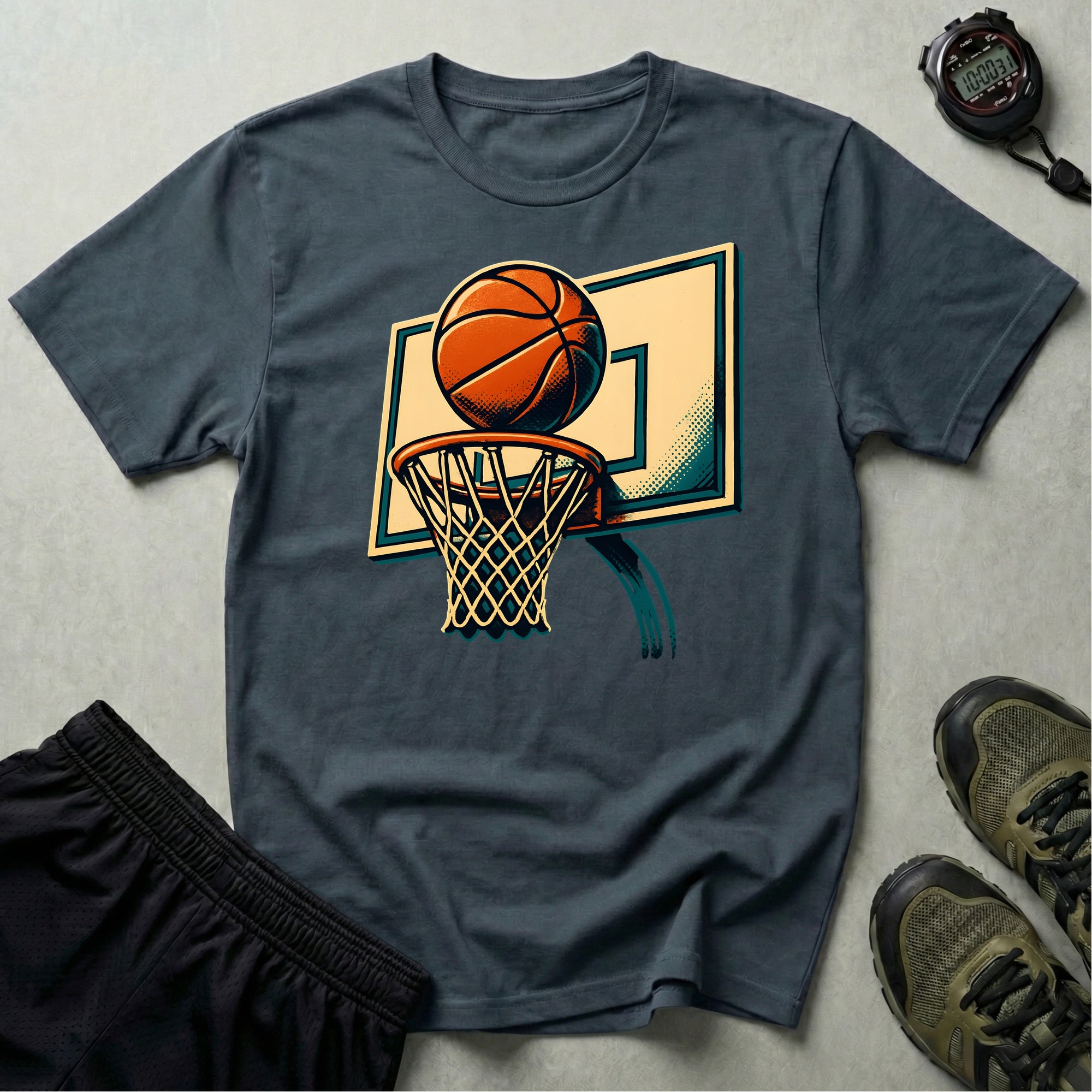 Basketball Hoop Dunk T-Shirt