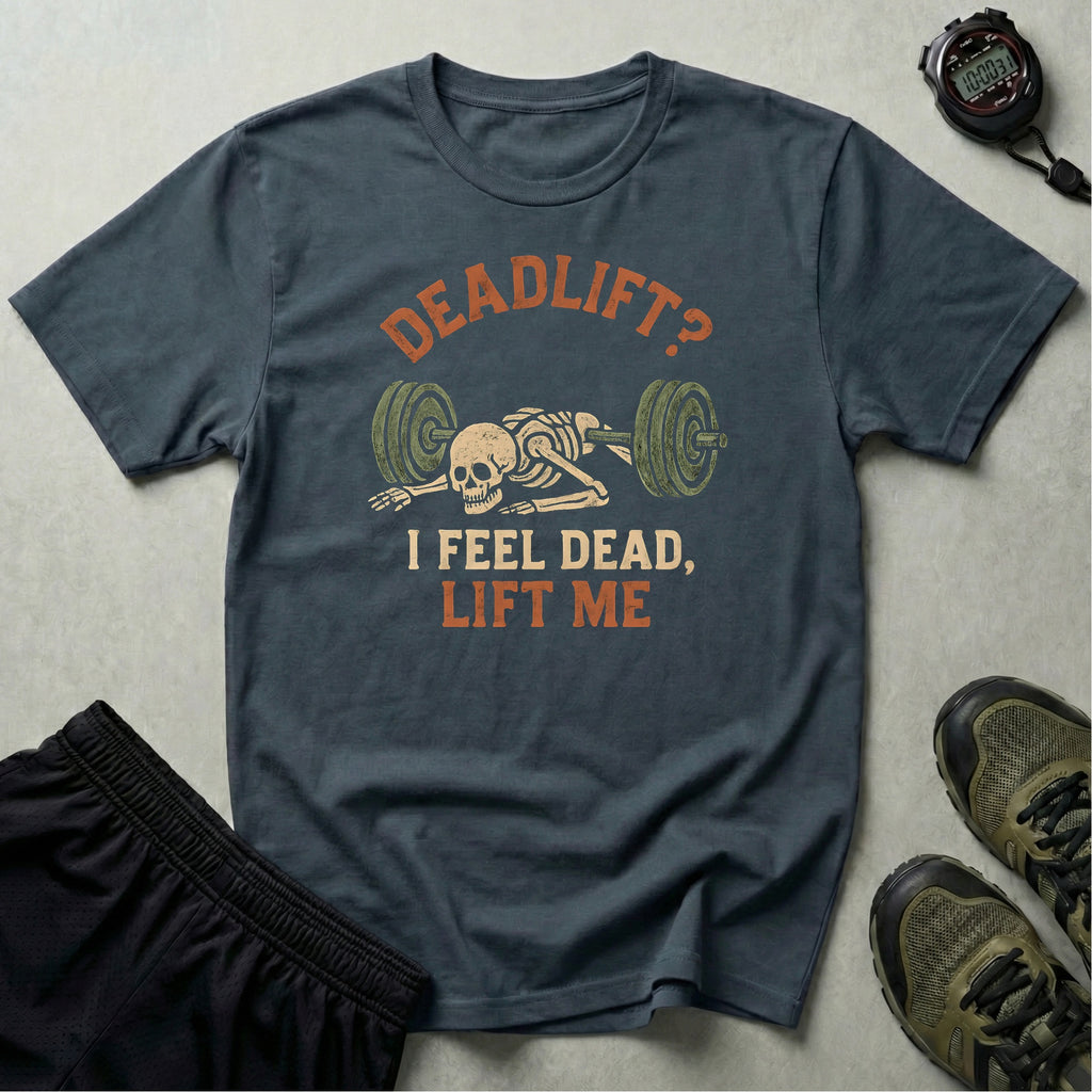 Deadlift Skeleton Meme T-Shirt