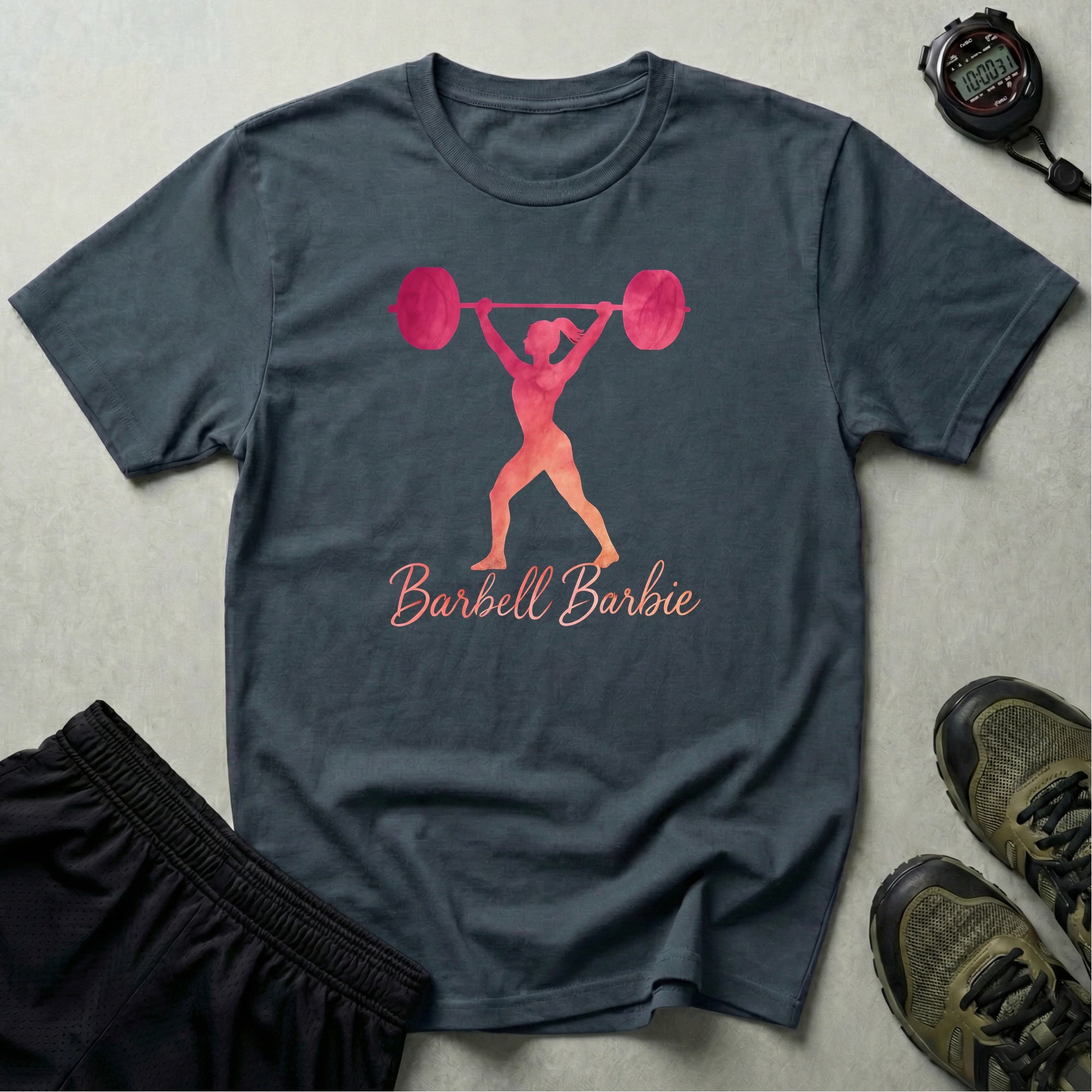 Barbell Barbie silhouette T-Shirt