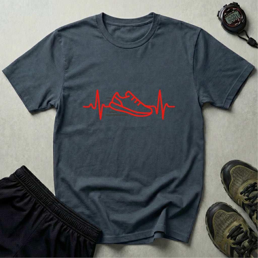 Sneaker Heartbeat Illustration T-Shirt