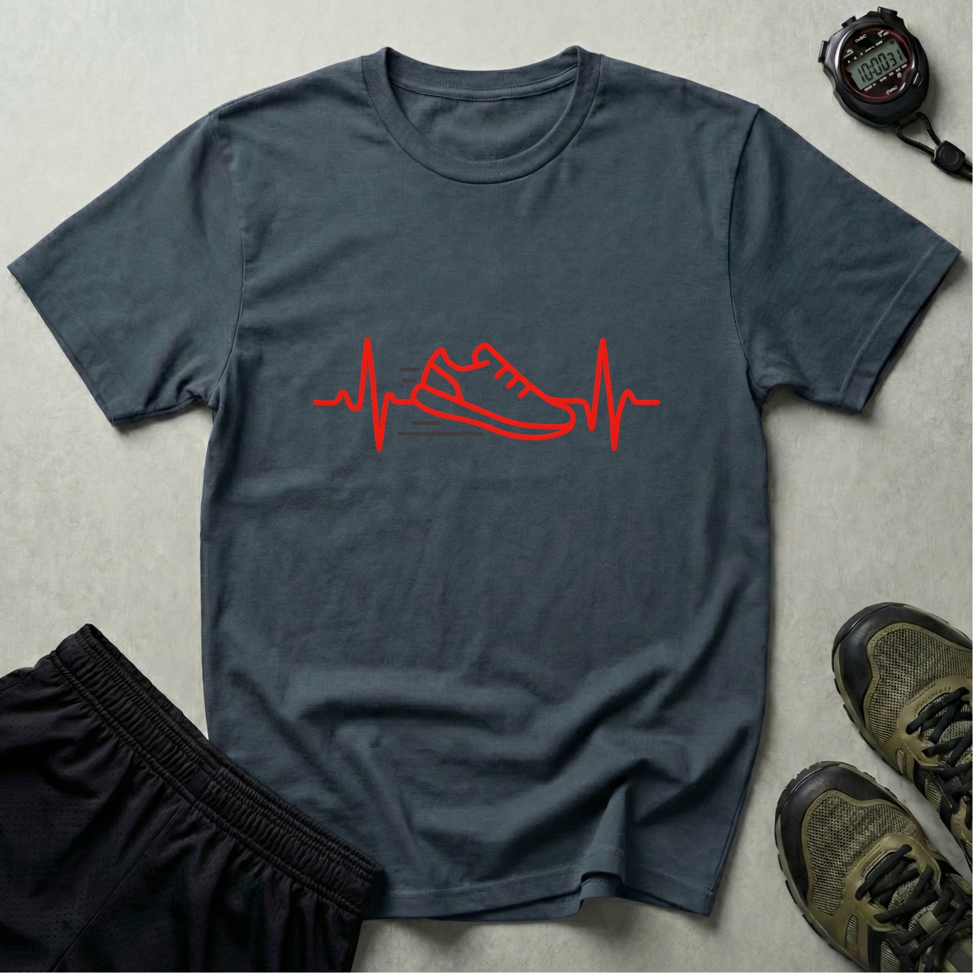 Sneaker Heartbeat Illustration T-Shirt