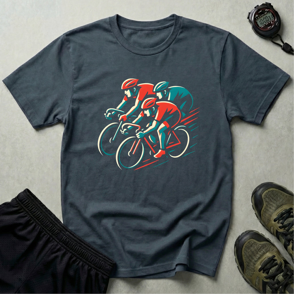 Cyclists Racing Scene T-Shirt