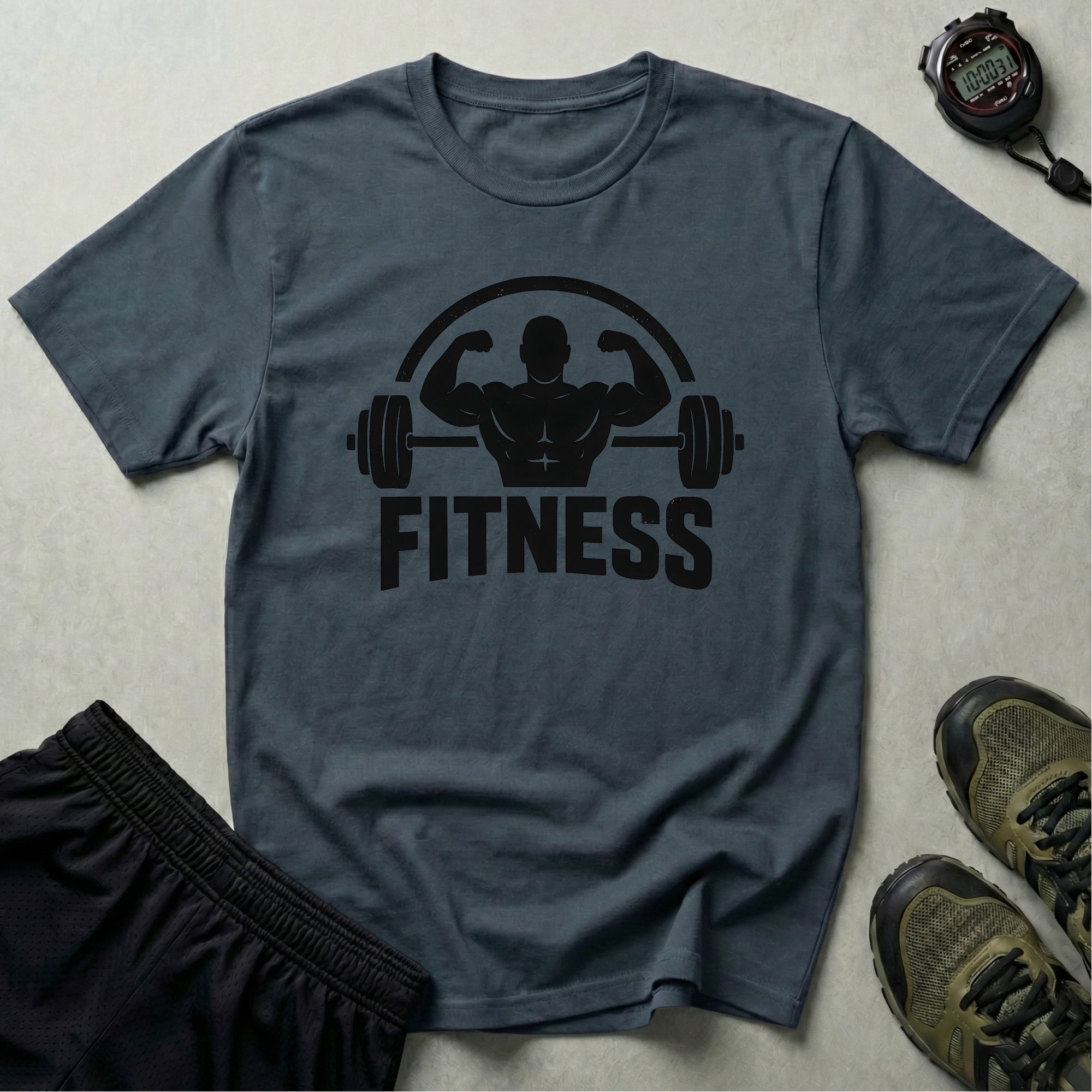 Fitness silhouette logo T-Shirt