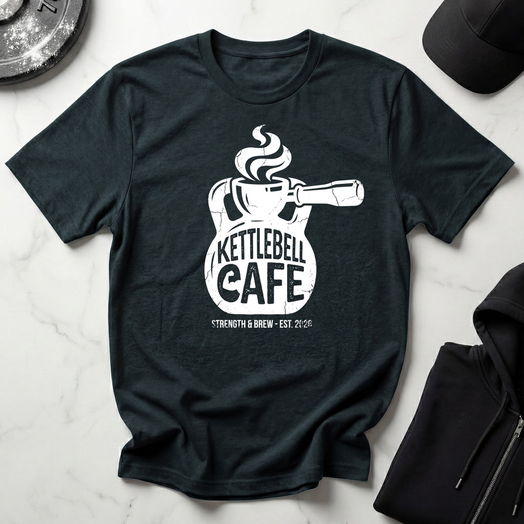 Kettlebell Cafe Designer Vintage Gymwear T-Shirt