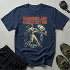 Softball USA Diamonds Are A Girls Best Win Gym T-Shirt