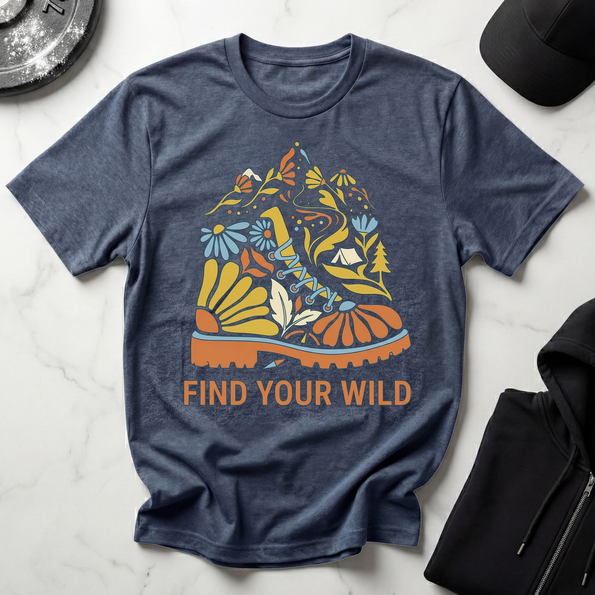 Retro Hiking Vintage Gym T-Shirt