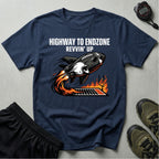 Gridiron Highway To Endzone Revvin Up Gym T-Shirt