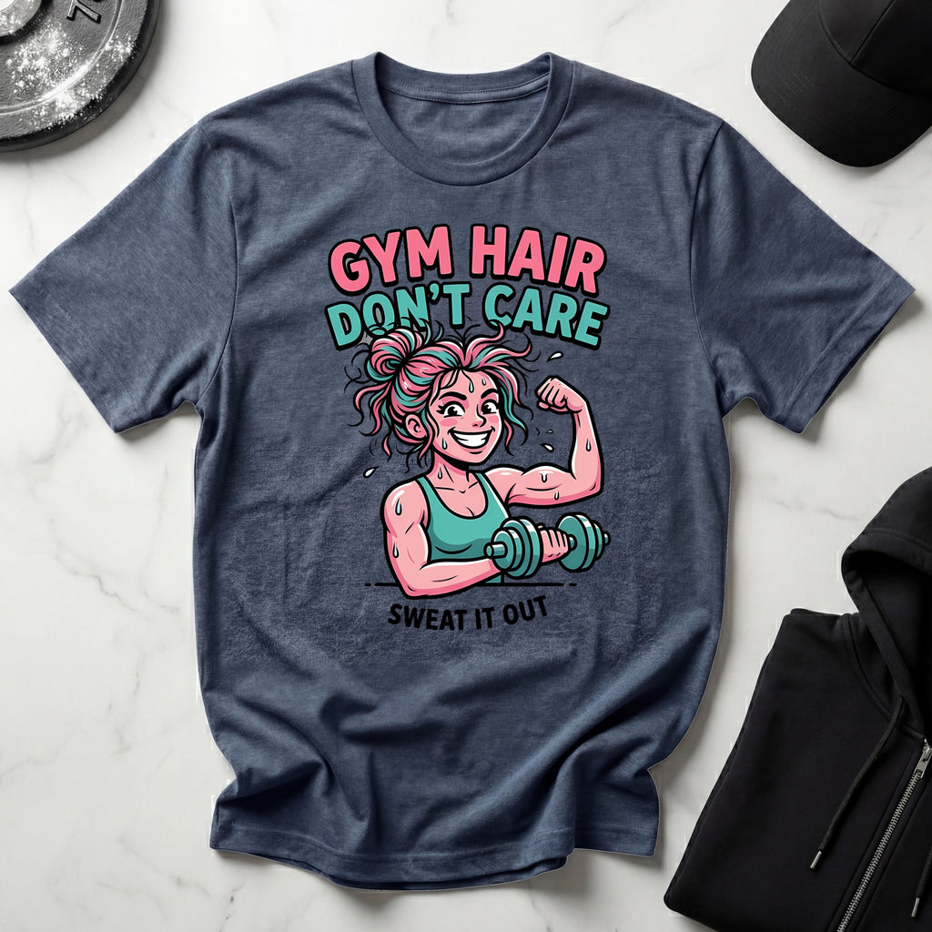 Gym Hair Dont Care Gym T-Shirt