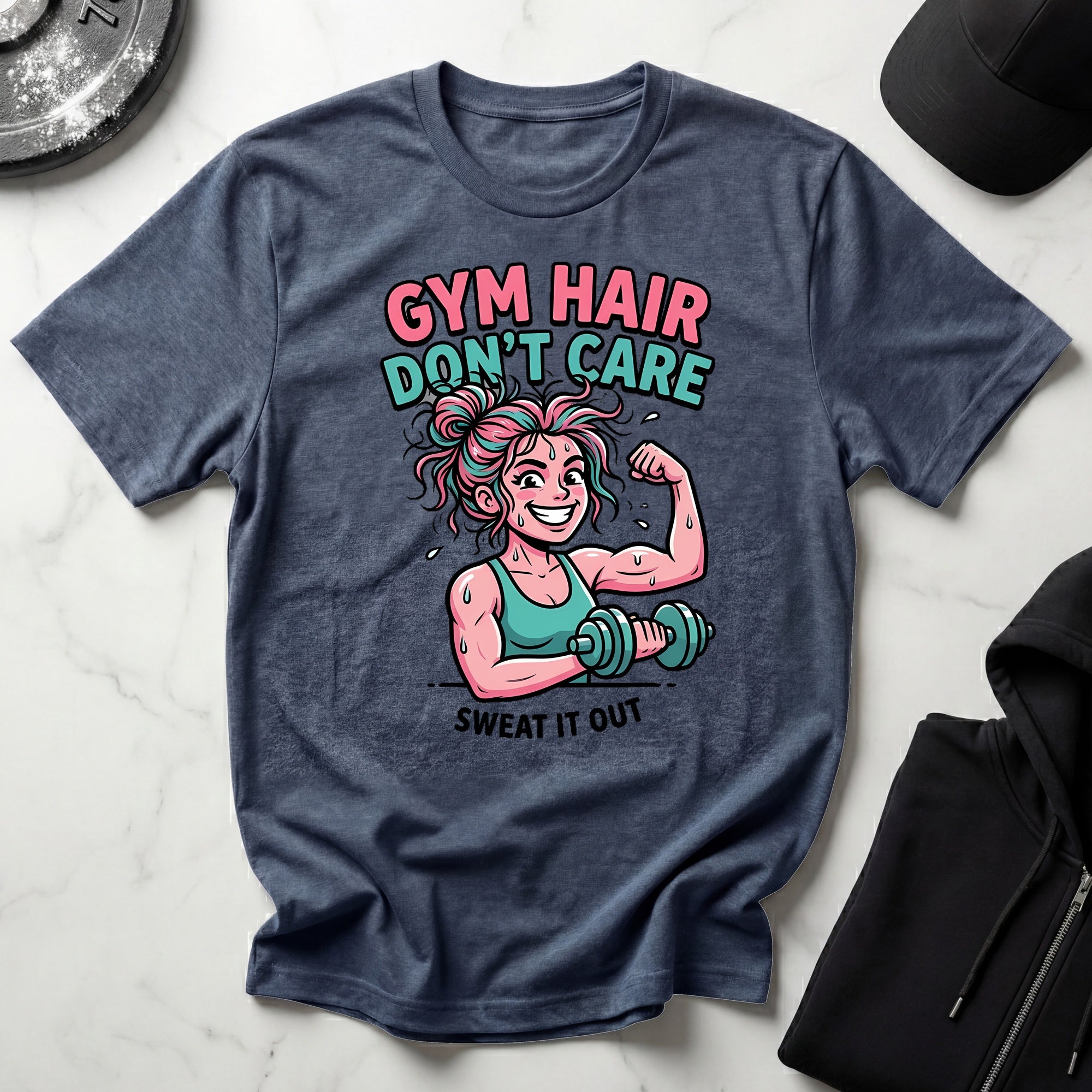 Gym Hair Dont Care Gym T-Shirt